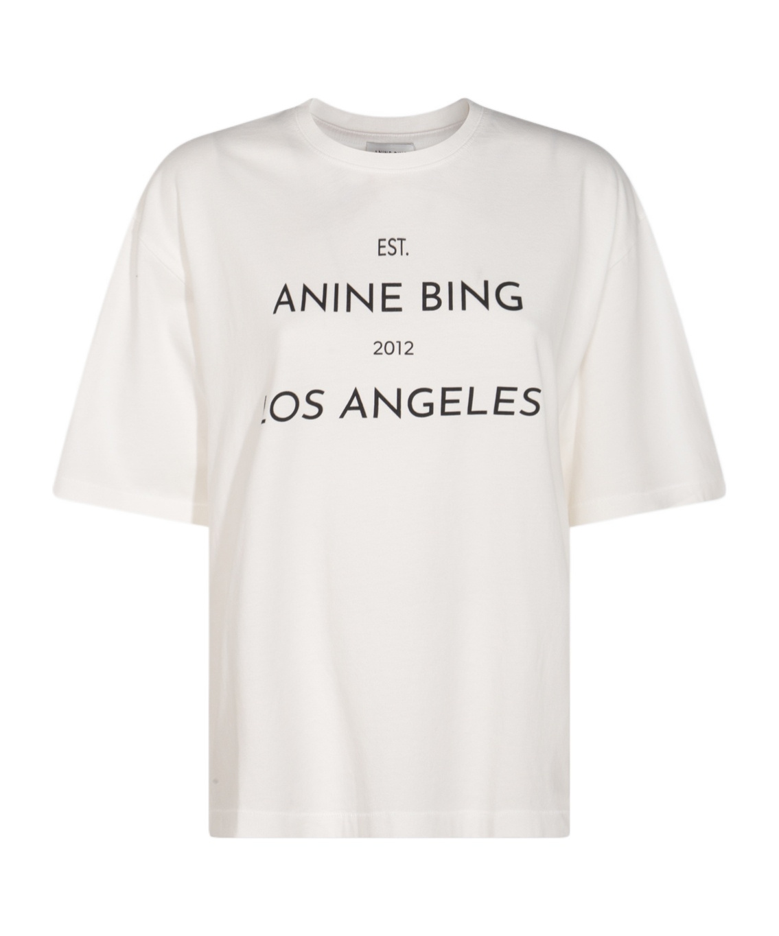 ANINE BING ROUND NECK SHORT SLEEVE T-SHIRT