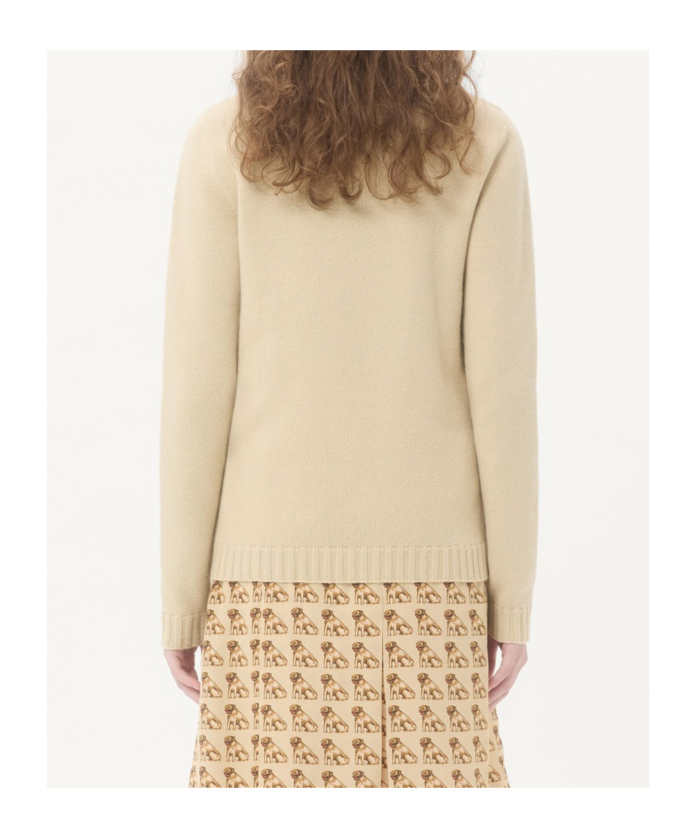 Valentino Chez  Wool Sweater In Neutral