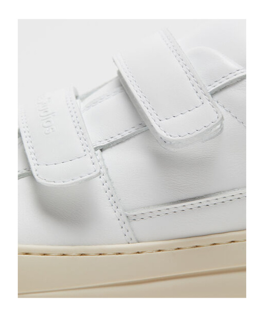 Shop Acne Studios Logo-plaque Leather Sneakers In White