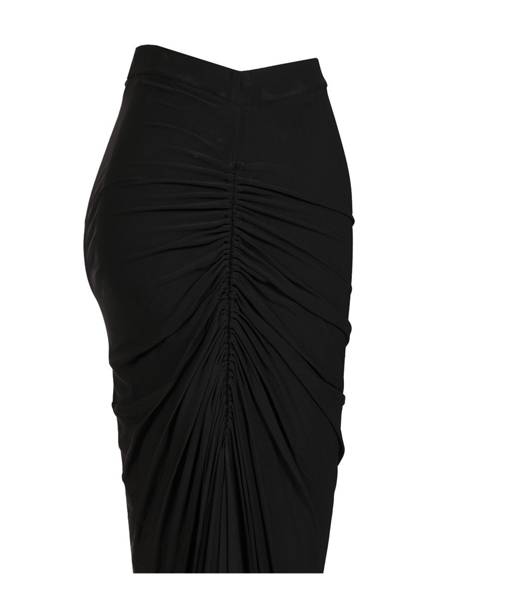 ALAÏA LONG DRAPED SKIRT
