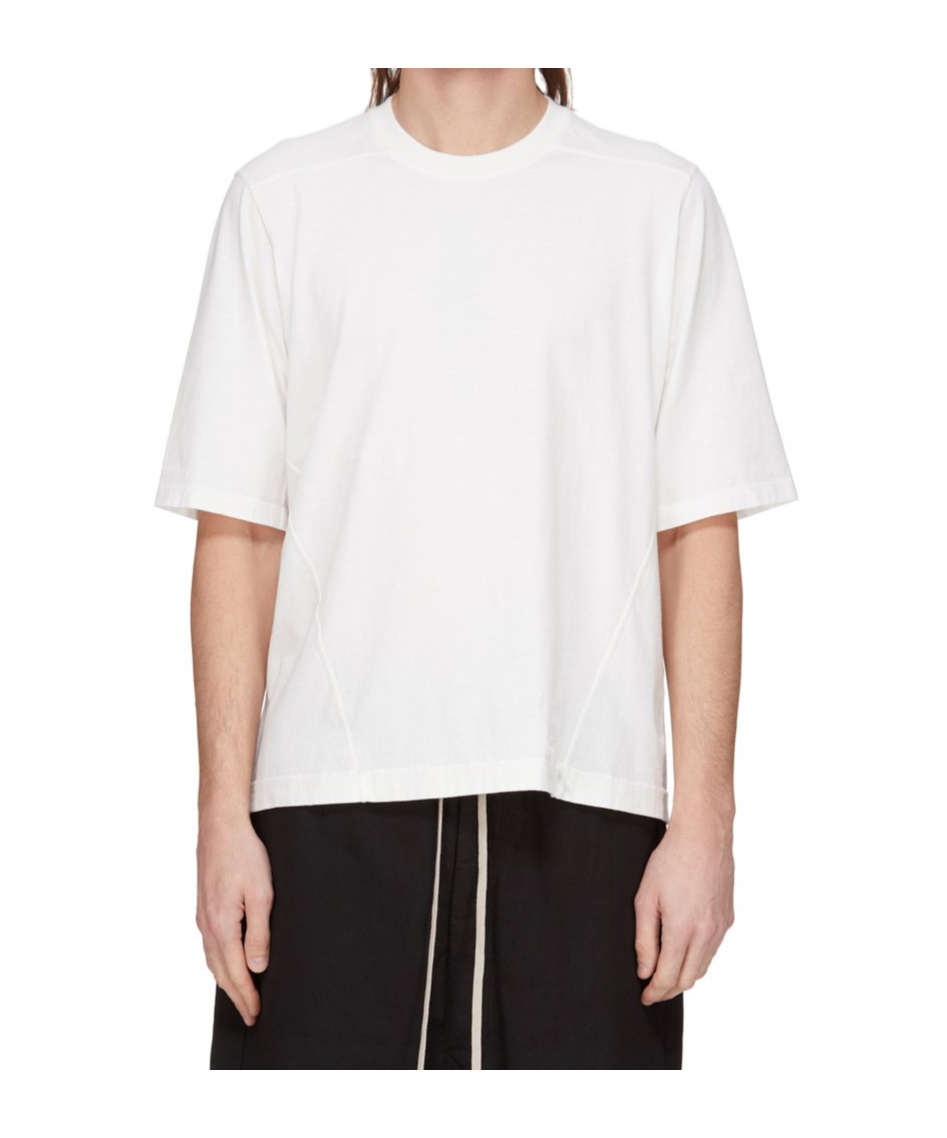 Rick Owens Drkshdw Crew-neck Cotton T-shirt In White