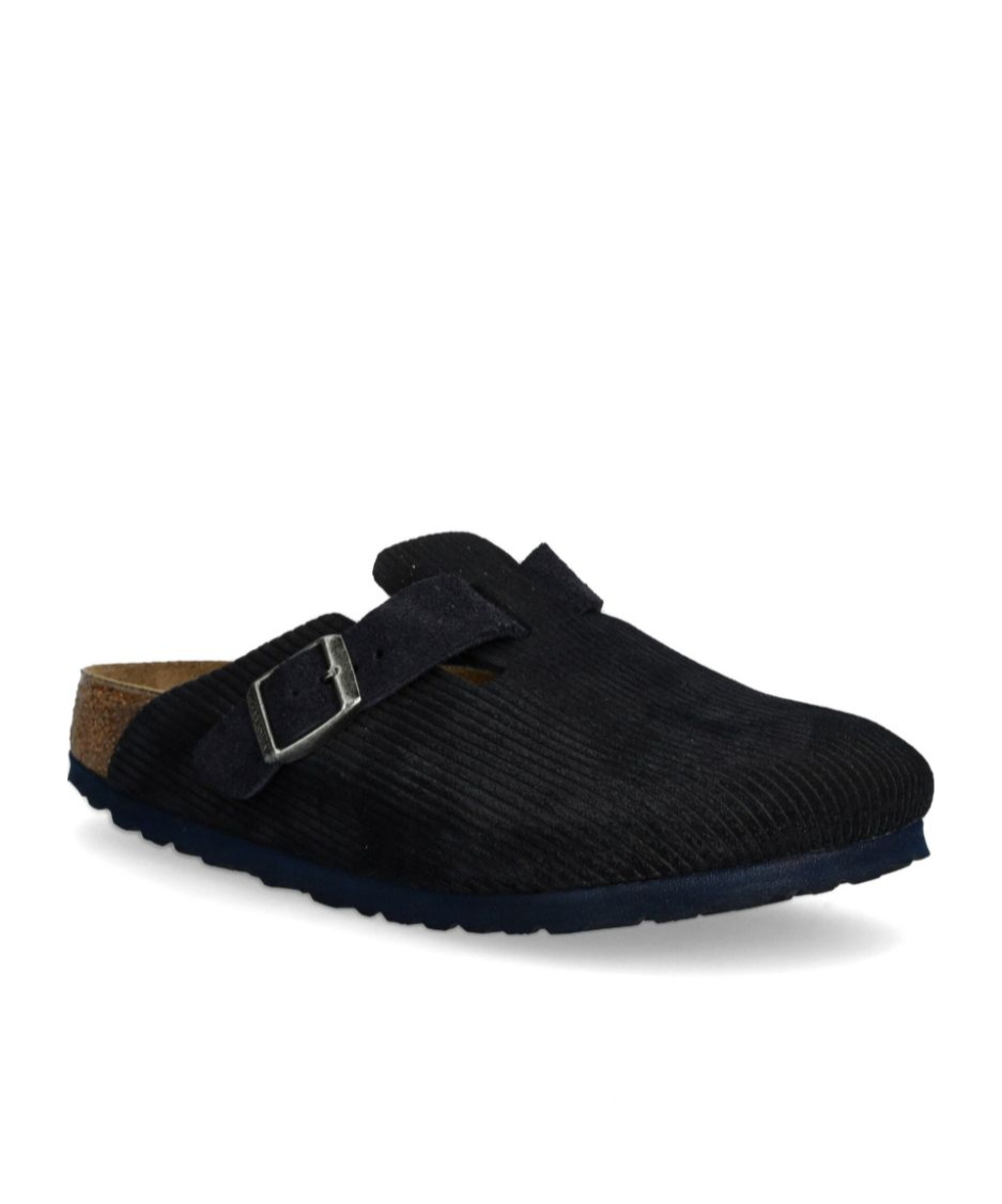 Shop Birkenstock Boston Mules In Black