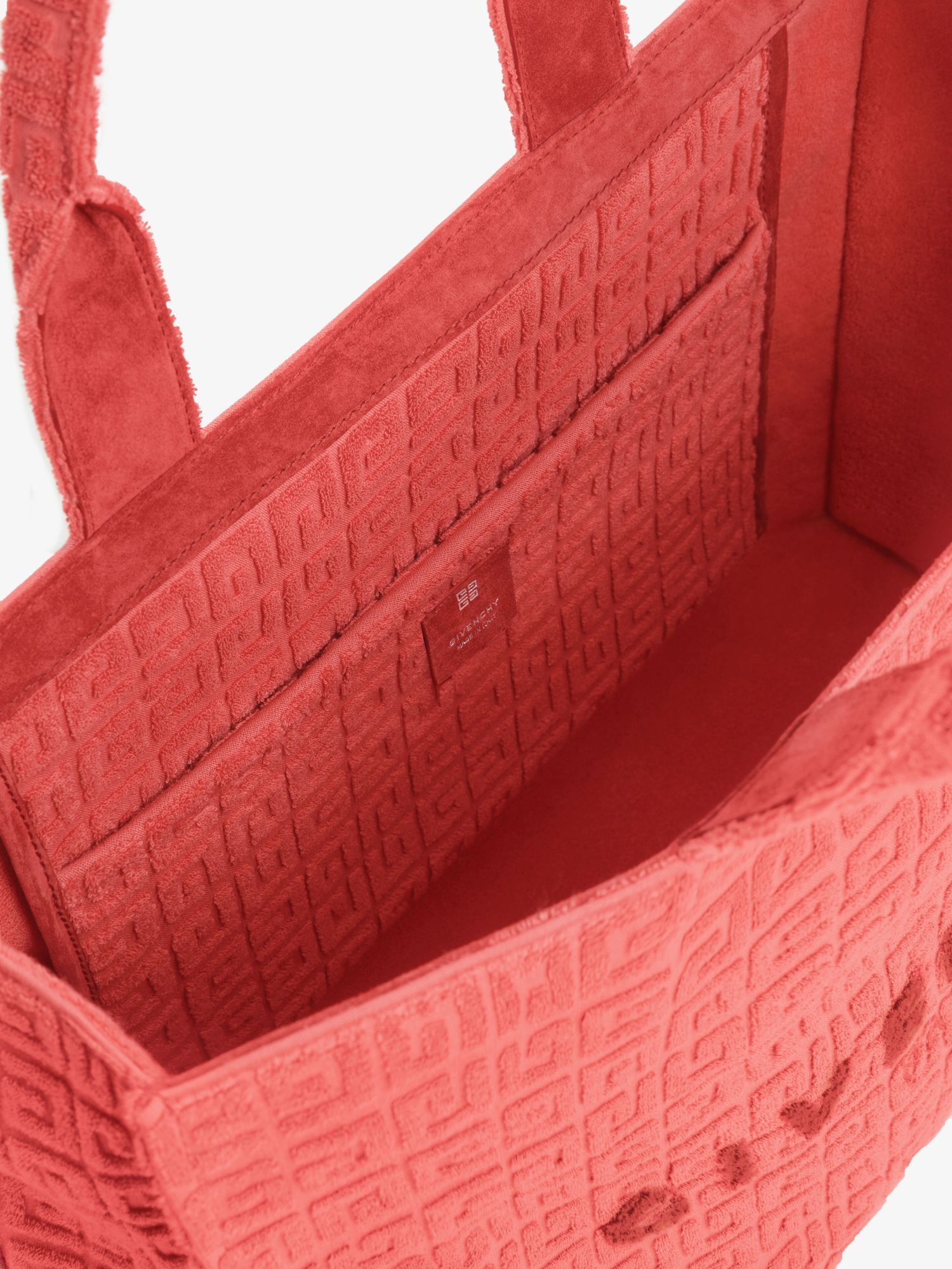Givenchy Medium G-tote Bag In 4g Cotton Towelling In Pink