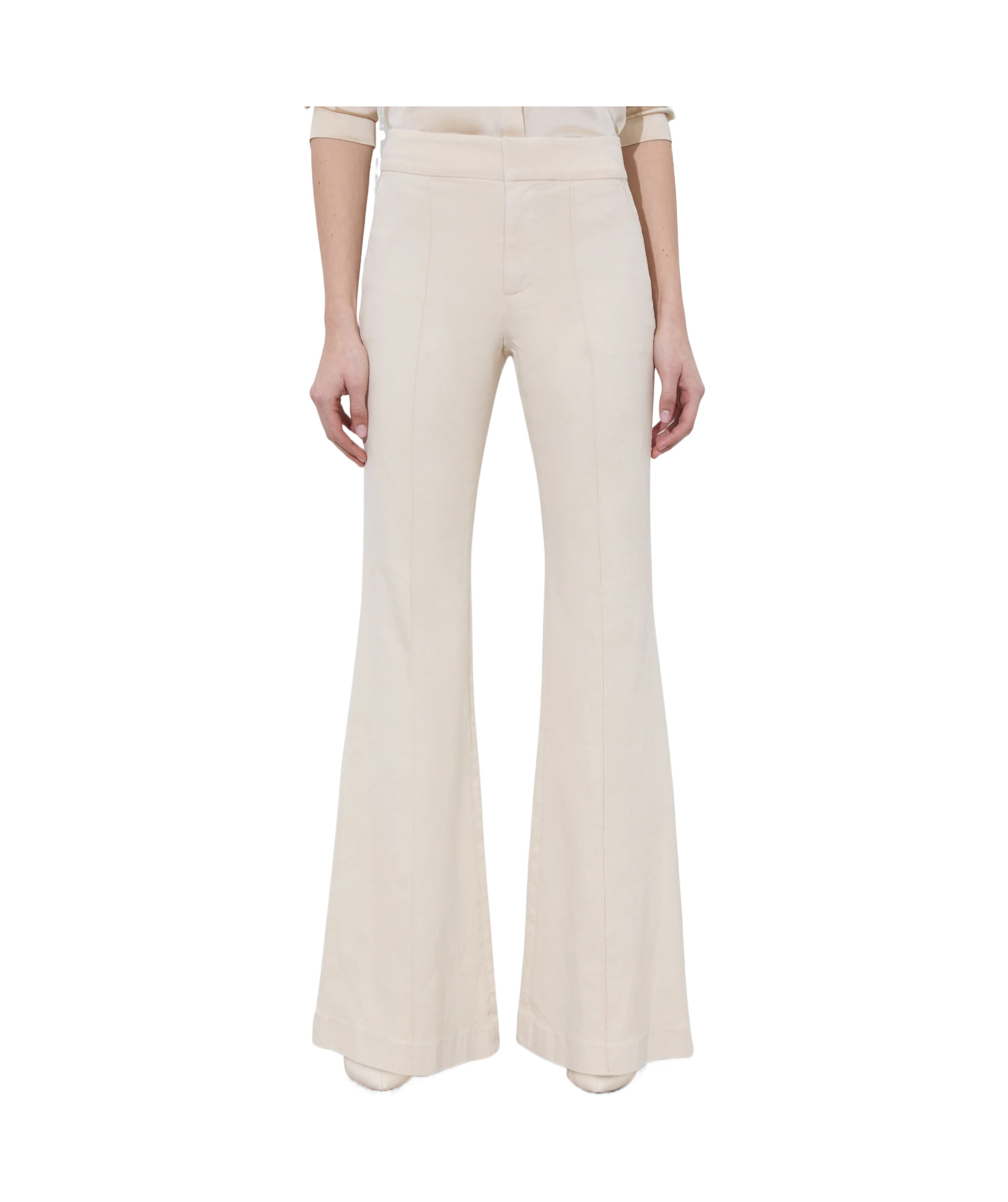 Alice And Olivia Flared Jeans In Nude