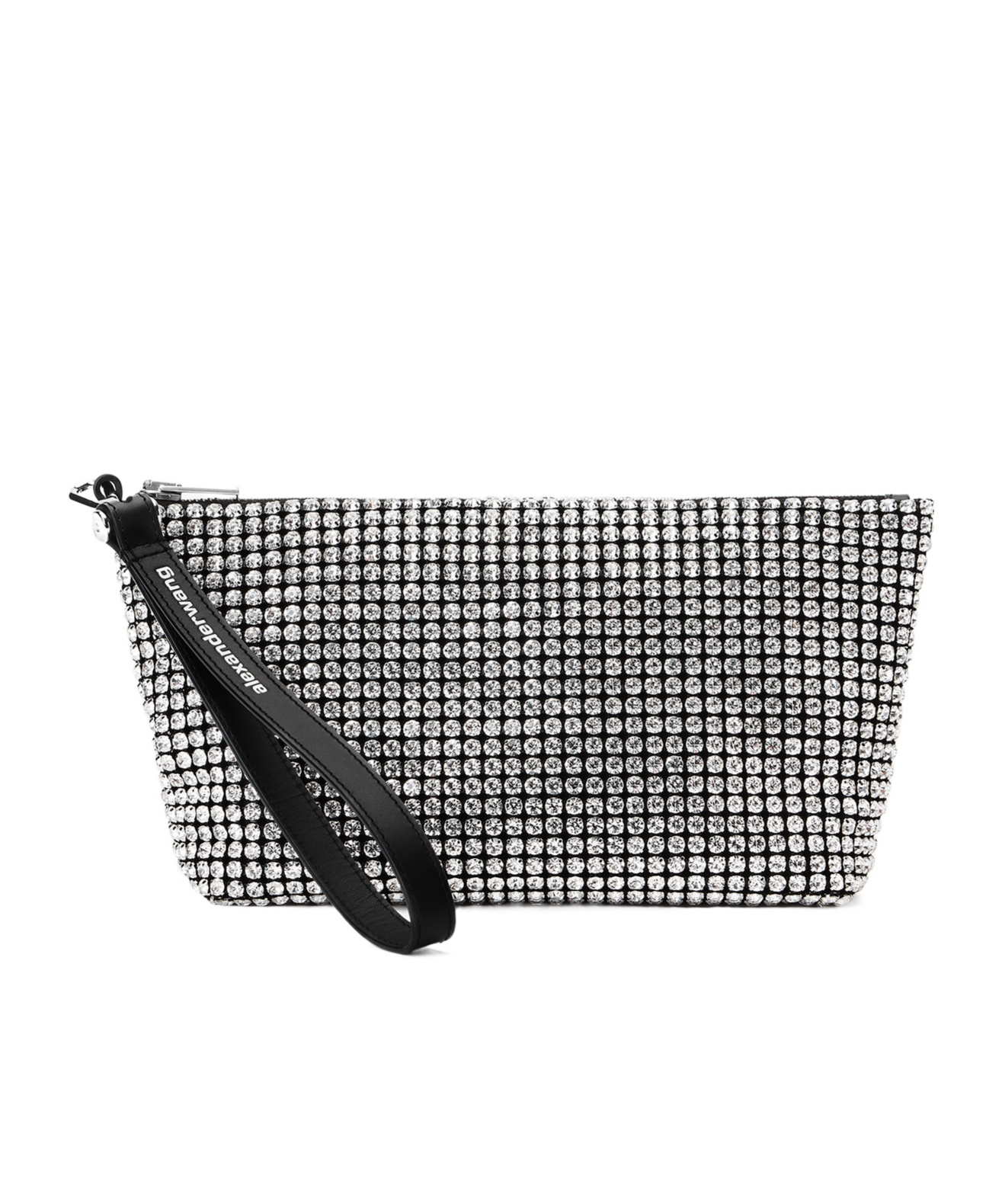 Alexander Wang Crystal Decorative Clutch In Black