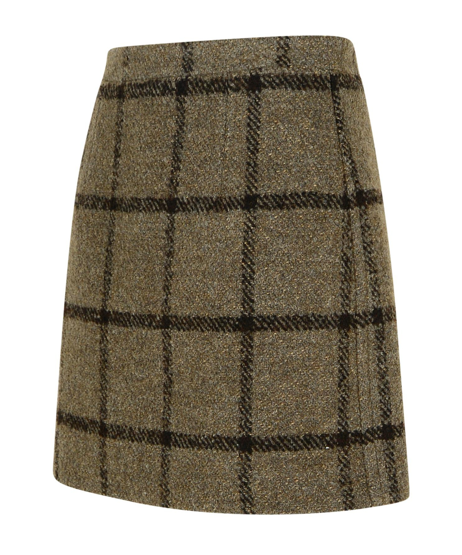 Shop Patou Tweed Mini Skirt In Green