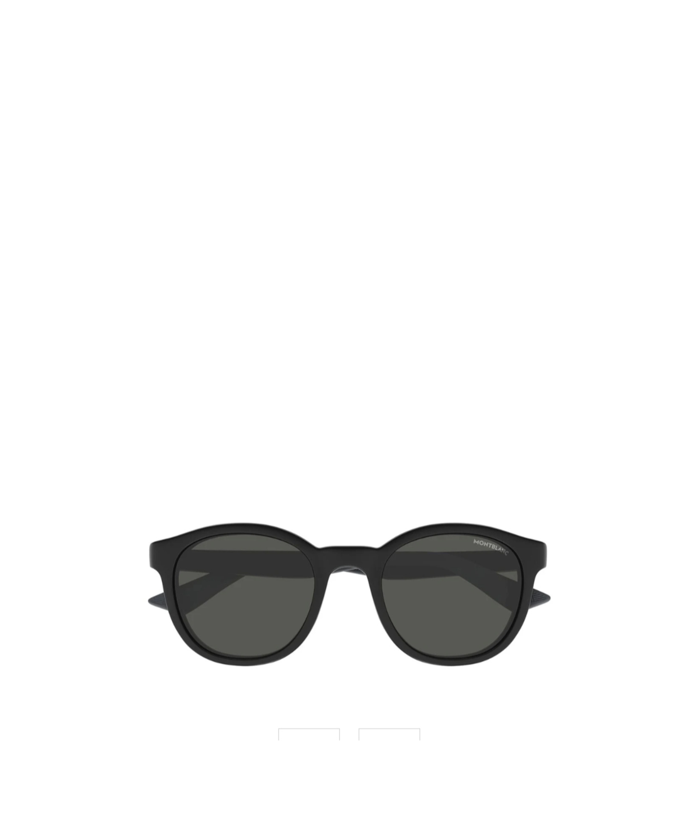 Montblanc Round-frame Sunglasses In Black