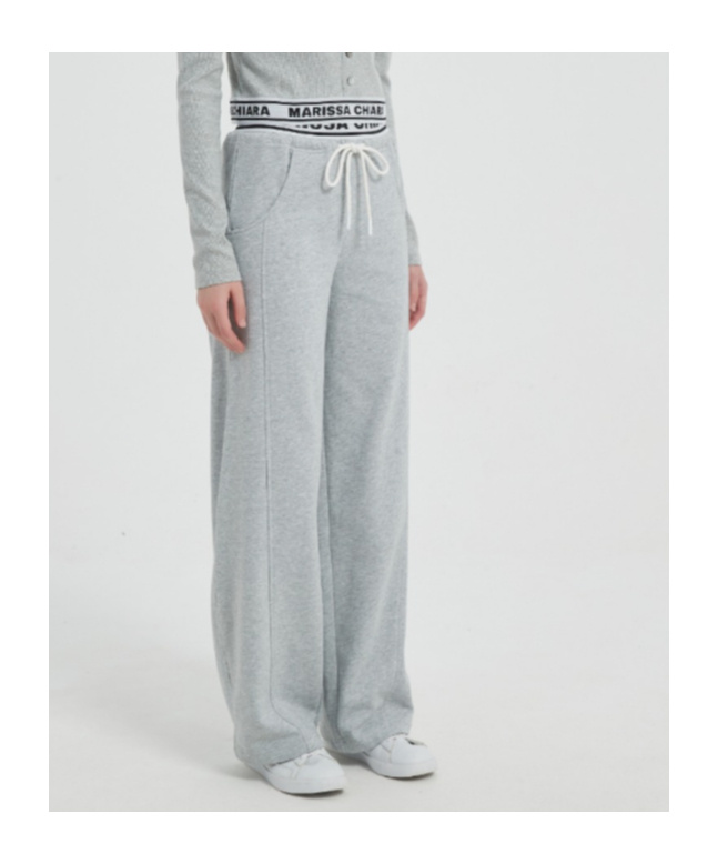 Marissa Chiara Drawstring Sweatpants In Gray