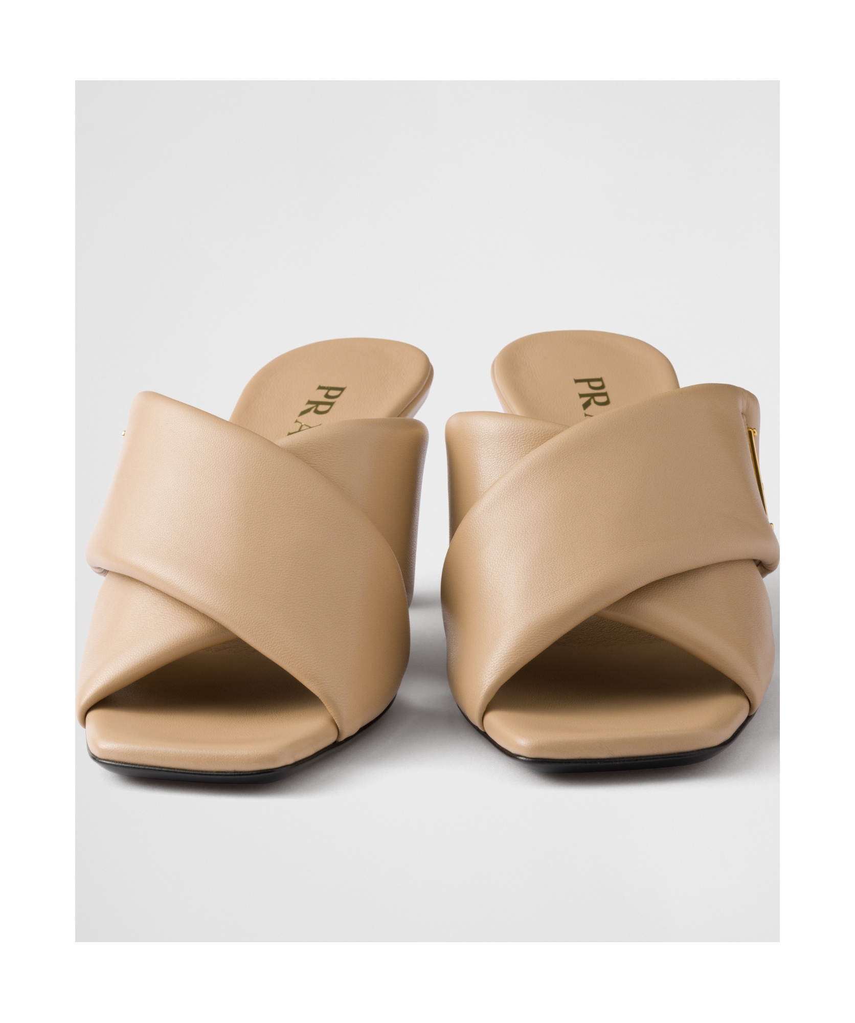 Prada Padded Nappa Leather Sandals