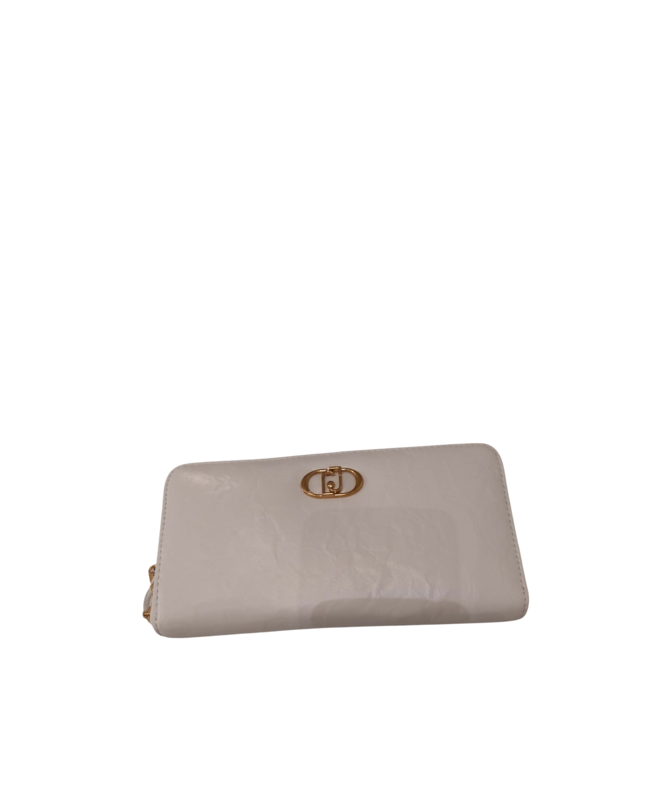 Shop Liu •jo Zipper Wallet In Nude