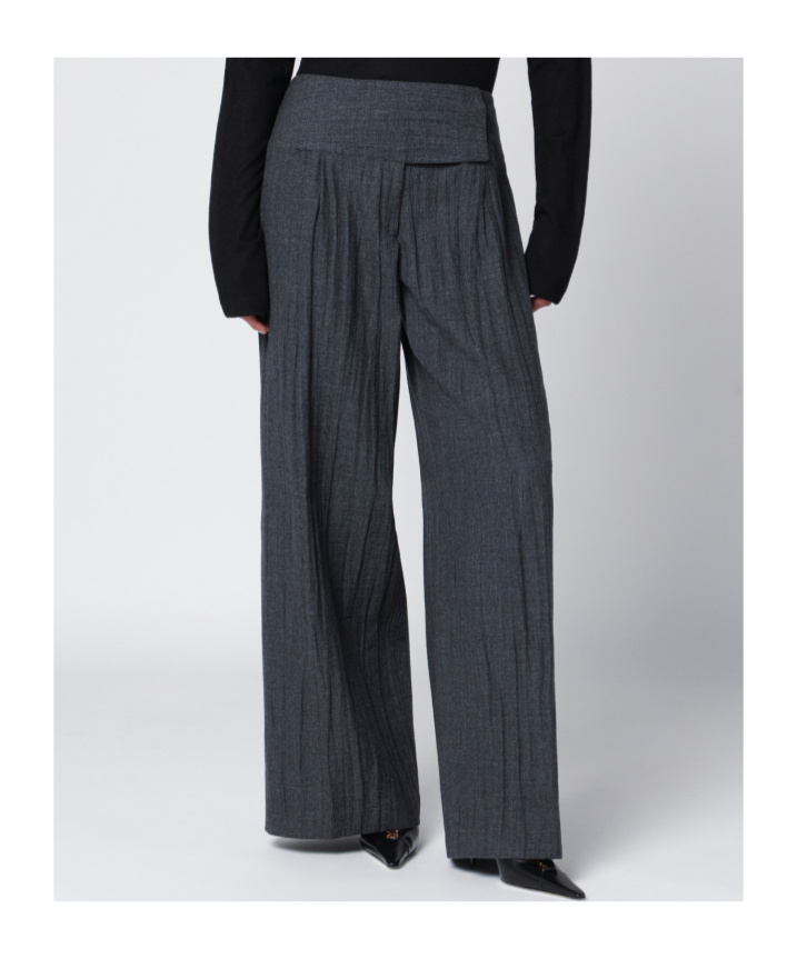 Our Legacy Pleated Casual Pants In Black