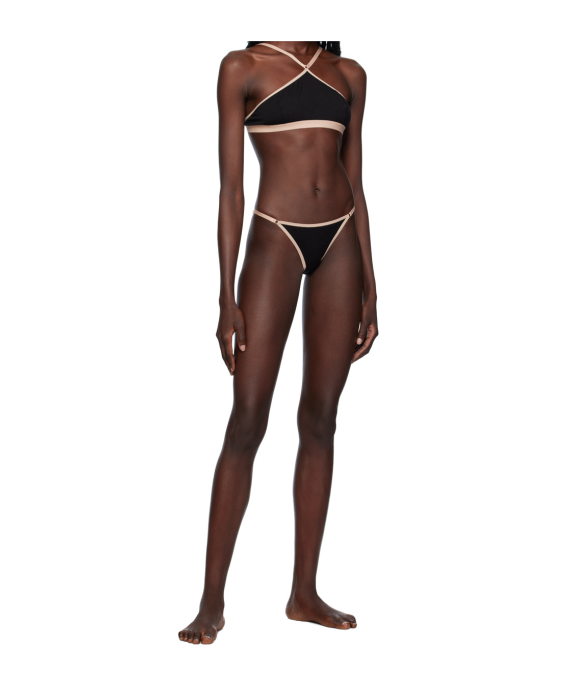 Baserange Ligo Sleeveless Bra In Black