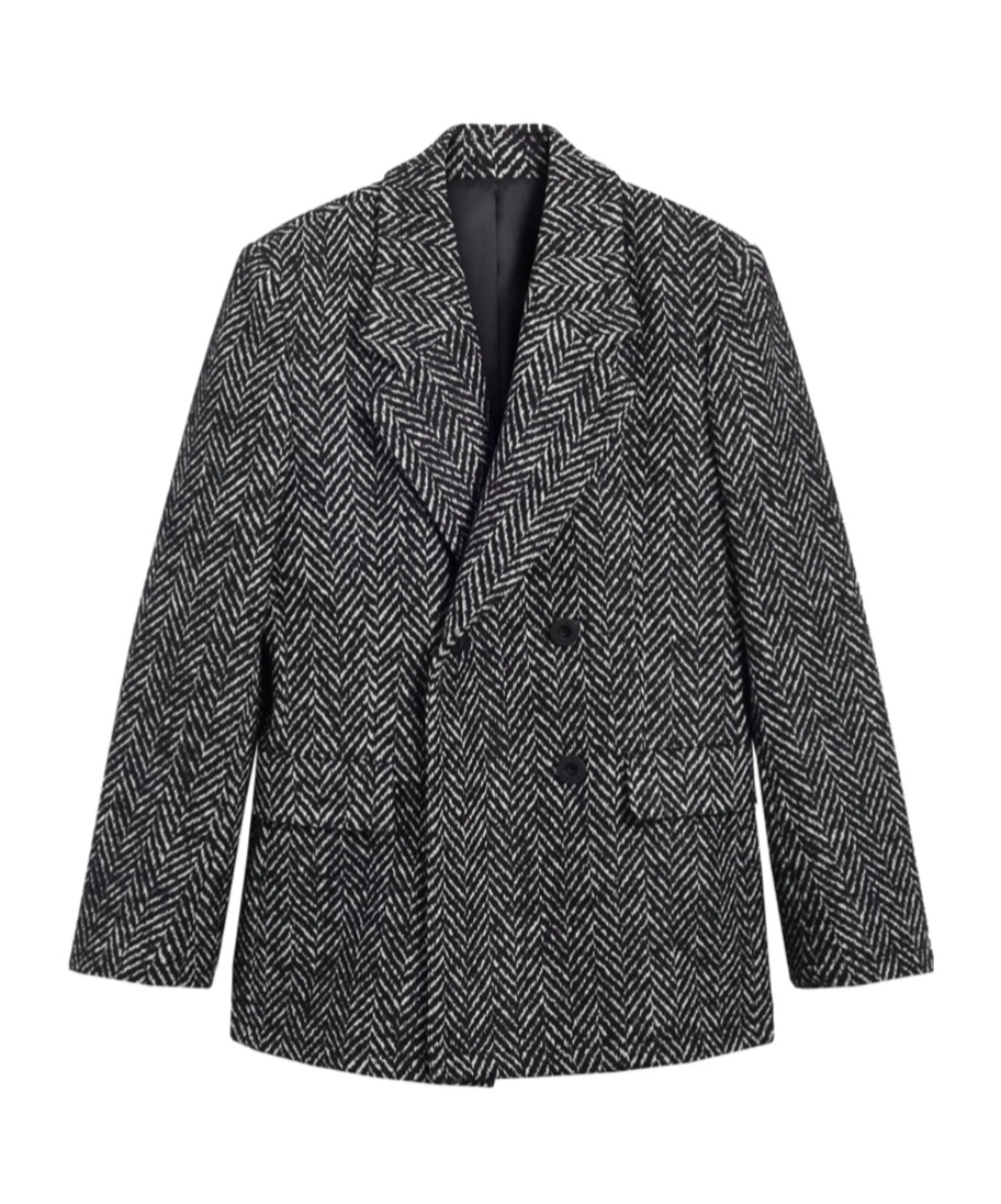 Pence Long-sleeved Suit Jacket In Black