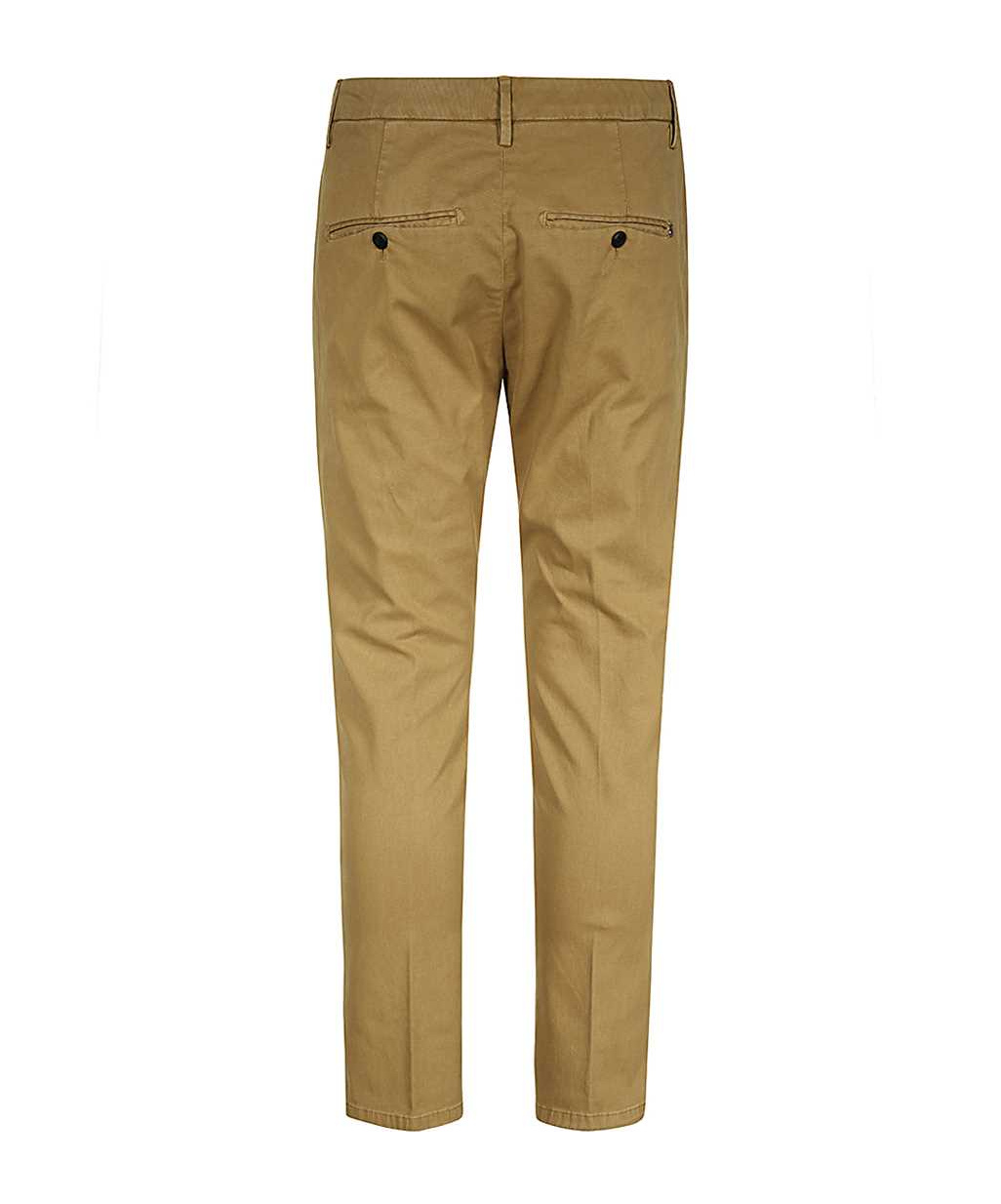Dondup Belt Ring Casual Pants In Green