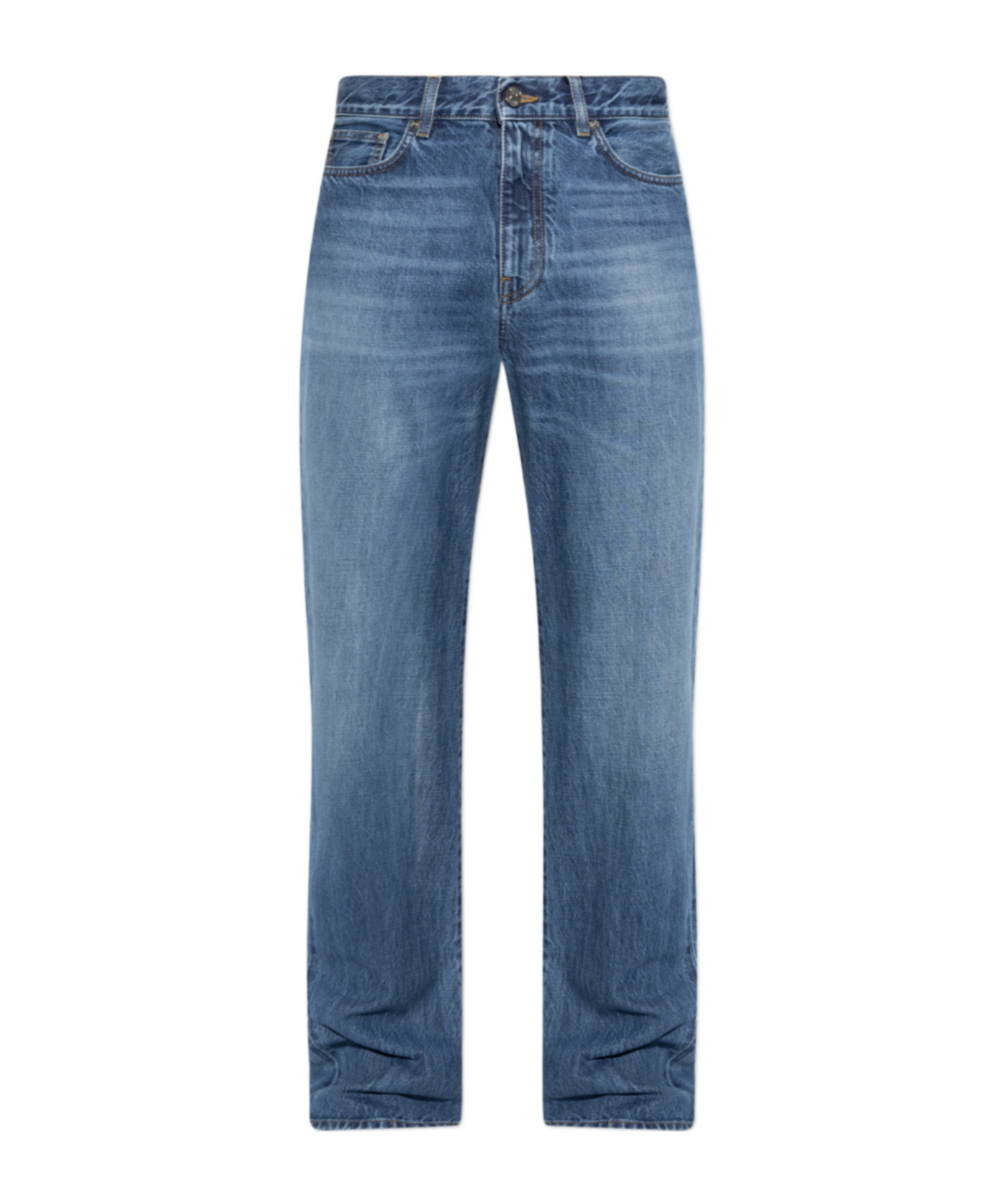 Versace Straight Jeans In Blue