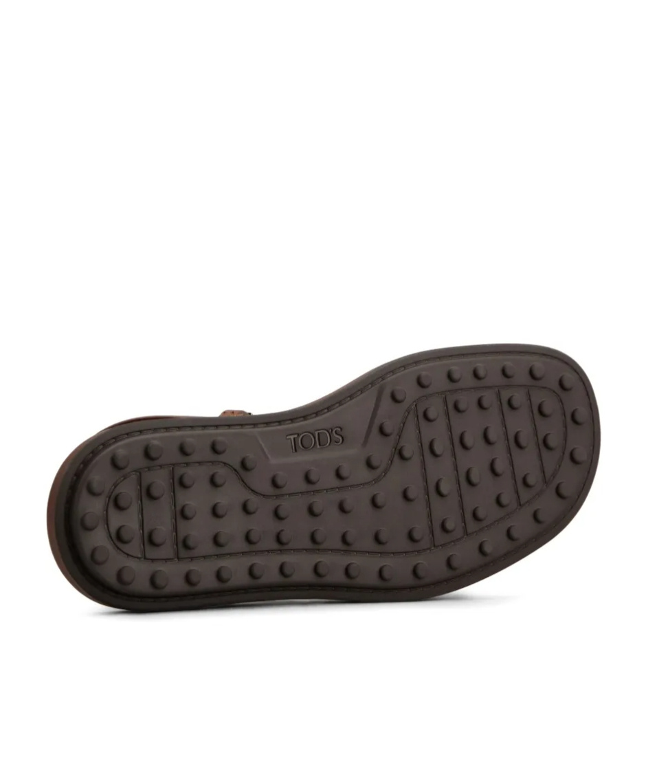 Tod's Leather Sandal In Brown