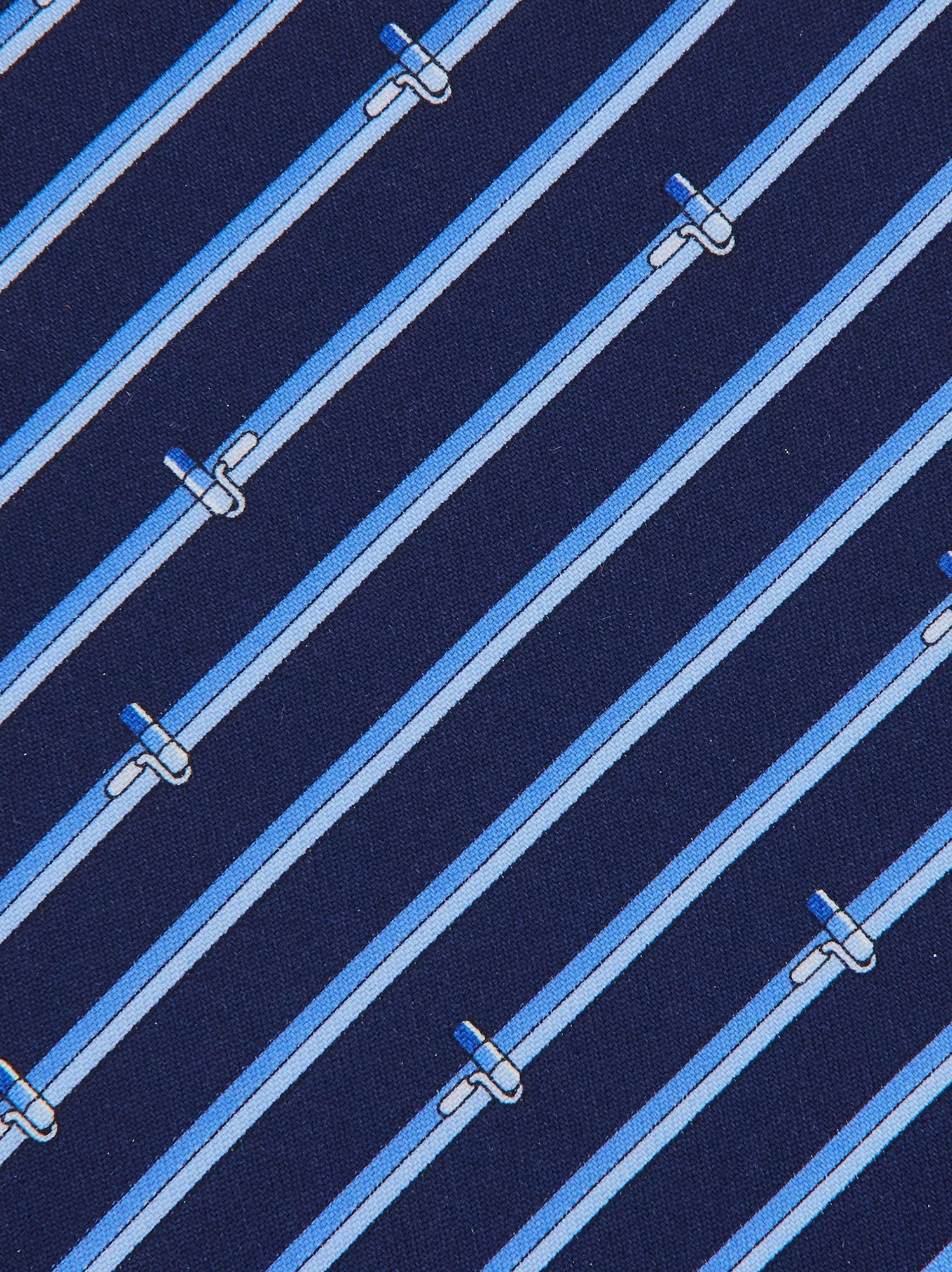 Ferragamo Printed Tie In Blue