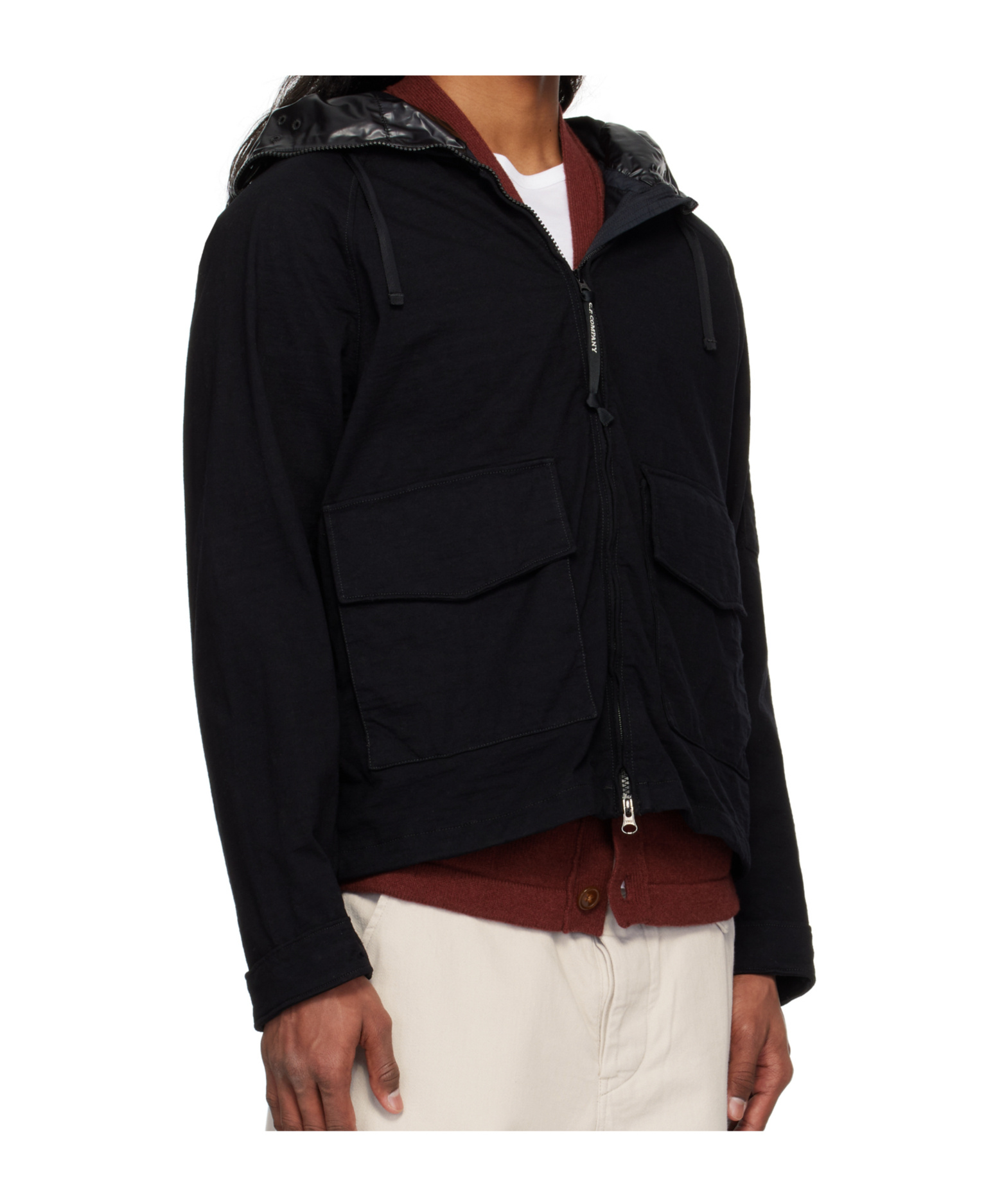 C.p. Company Knj Jacket In Black
