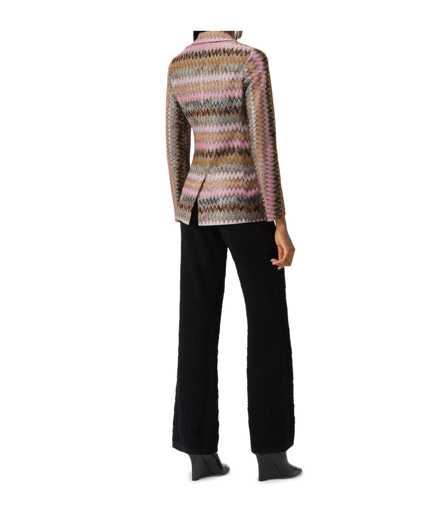 Missoni Lapel Long-sleeved Suit Jacket In Multicolor
