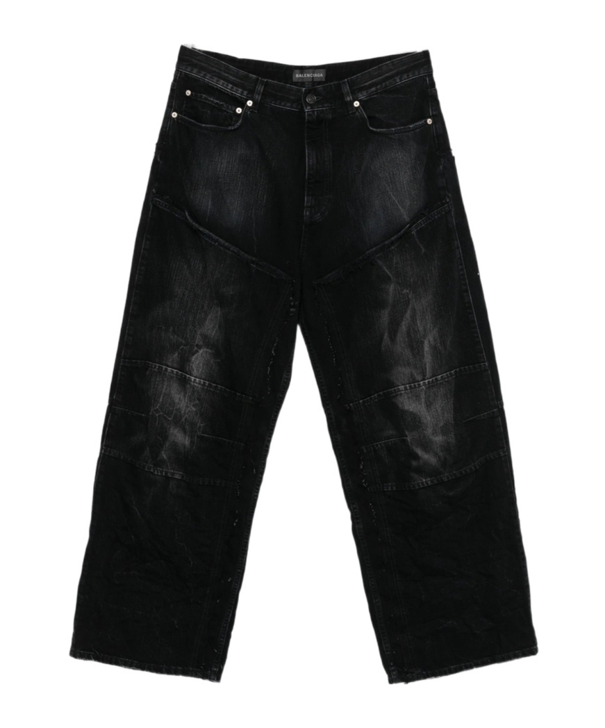 Balenciaga Belt Loop Jeans In Black