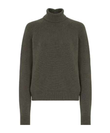 Fendi Logo-embroidered Sweater In Green
