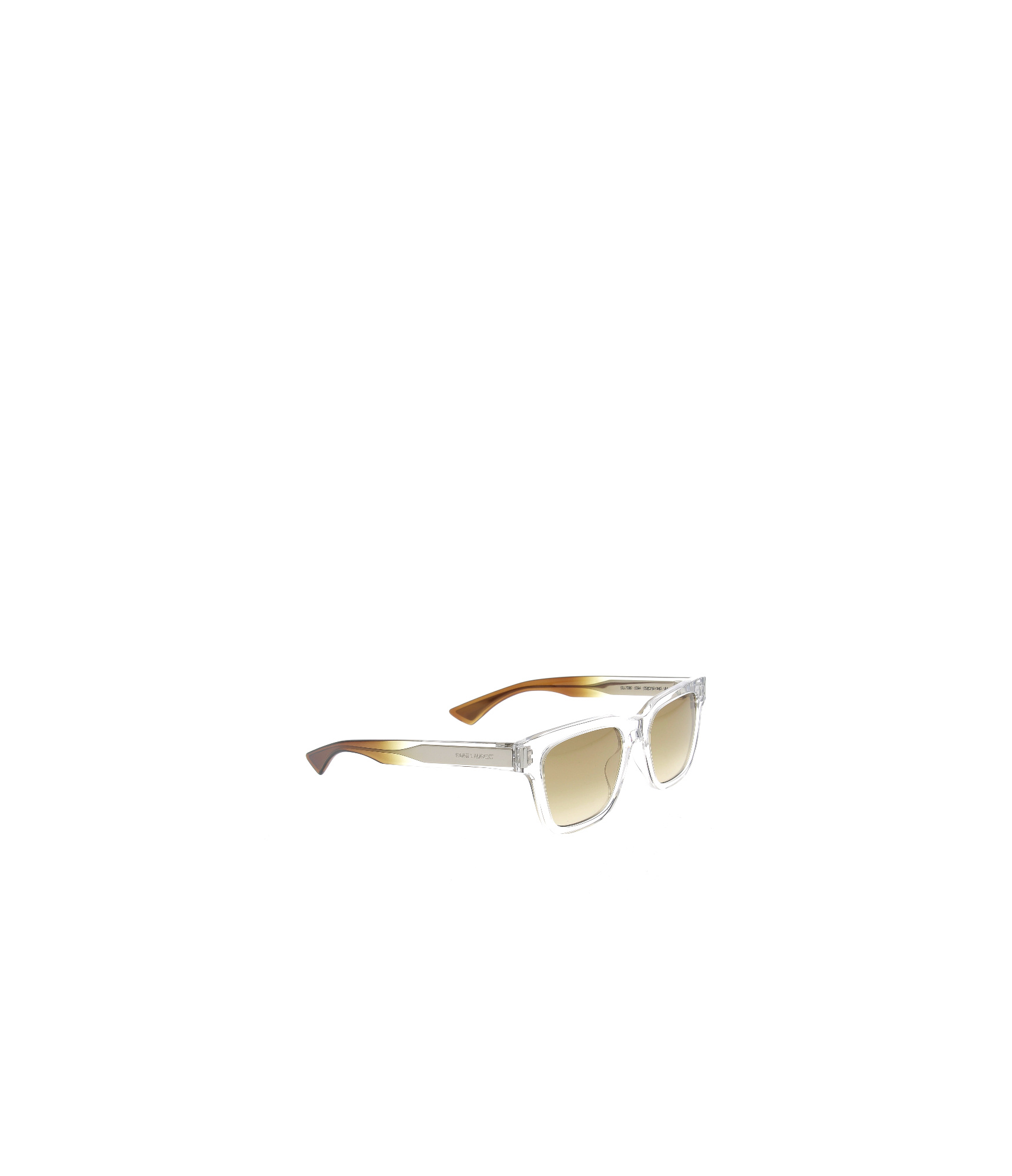 Saint Laurent Rectangular Sunglasses In Nude