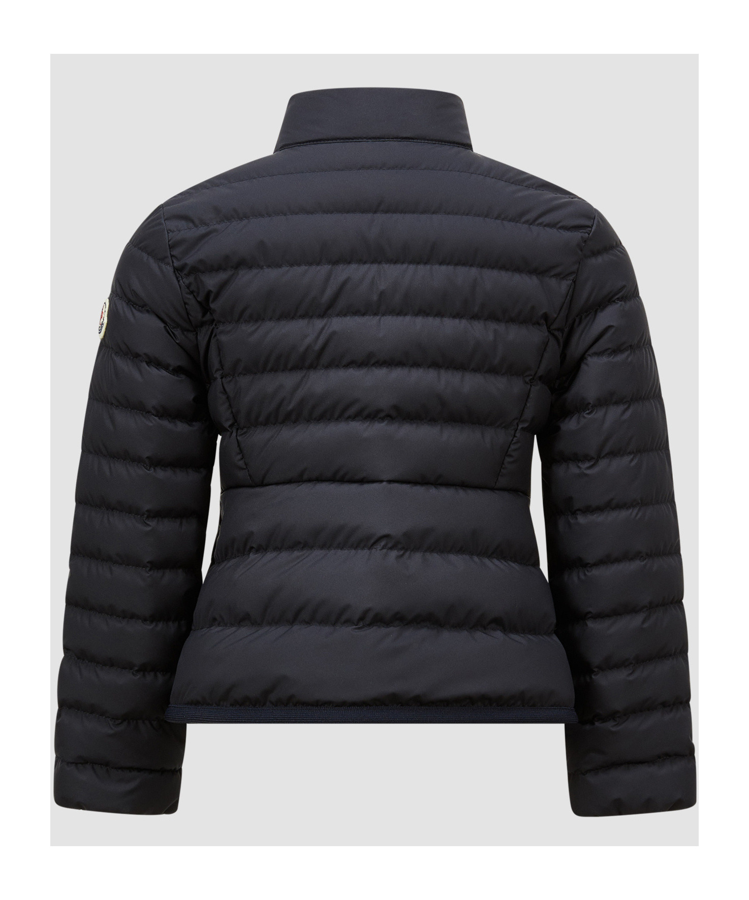 Moncler High-collar Long-sleeved Down Jacket In Blue