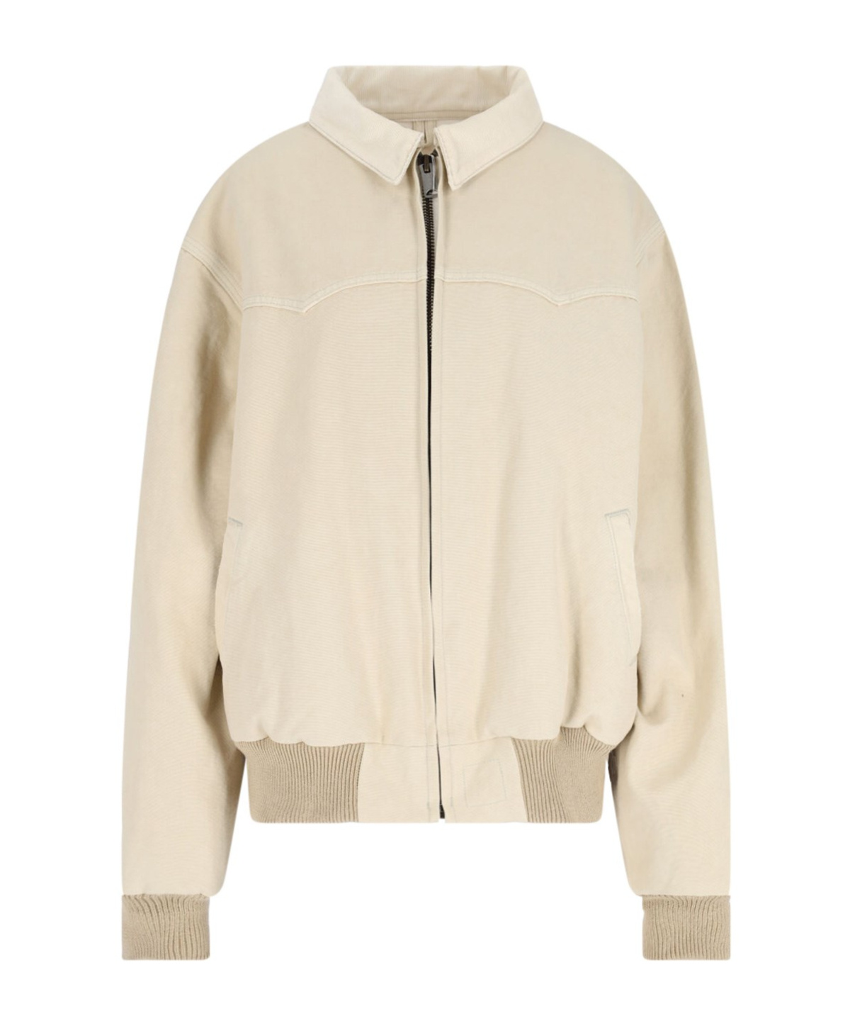 Maison Margiela Casual Jacket With Ribbed Cuffs And Hem