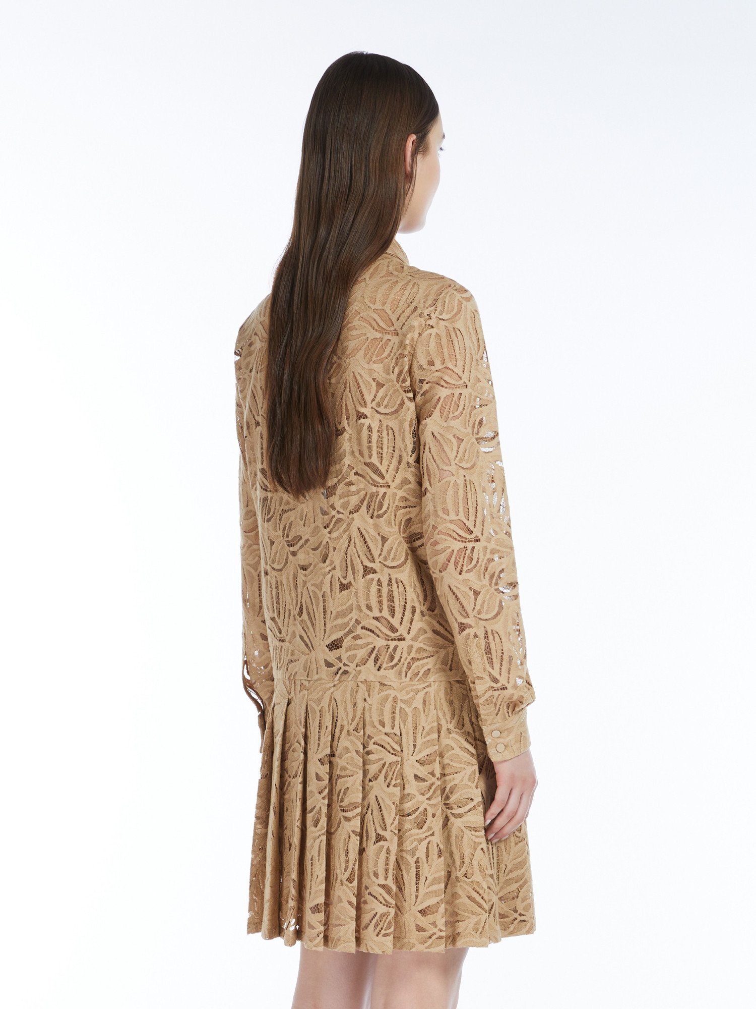 MAX MARA MAX MARA STUDIO FLARED LACE SHIRT DRESS
