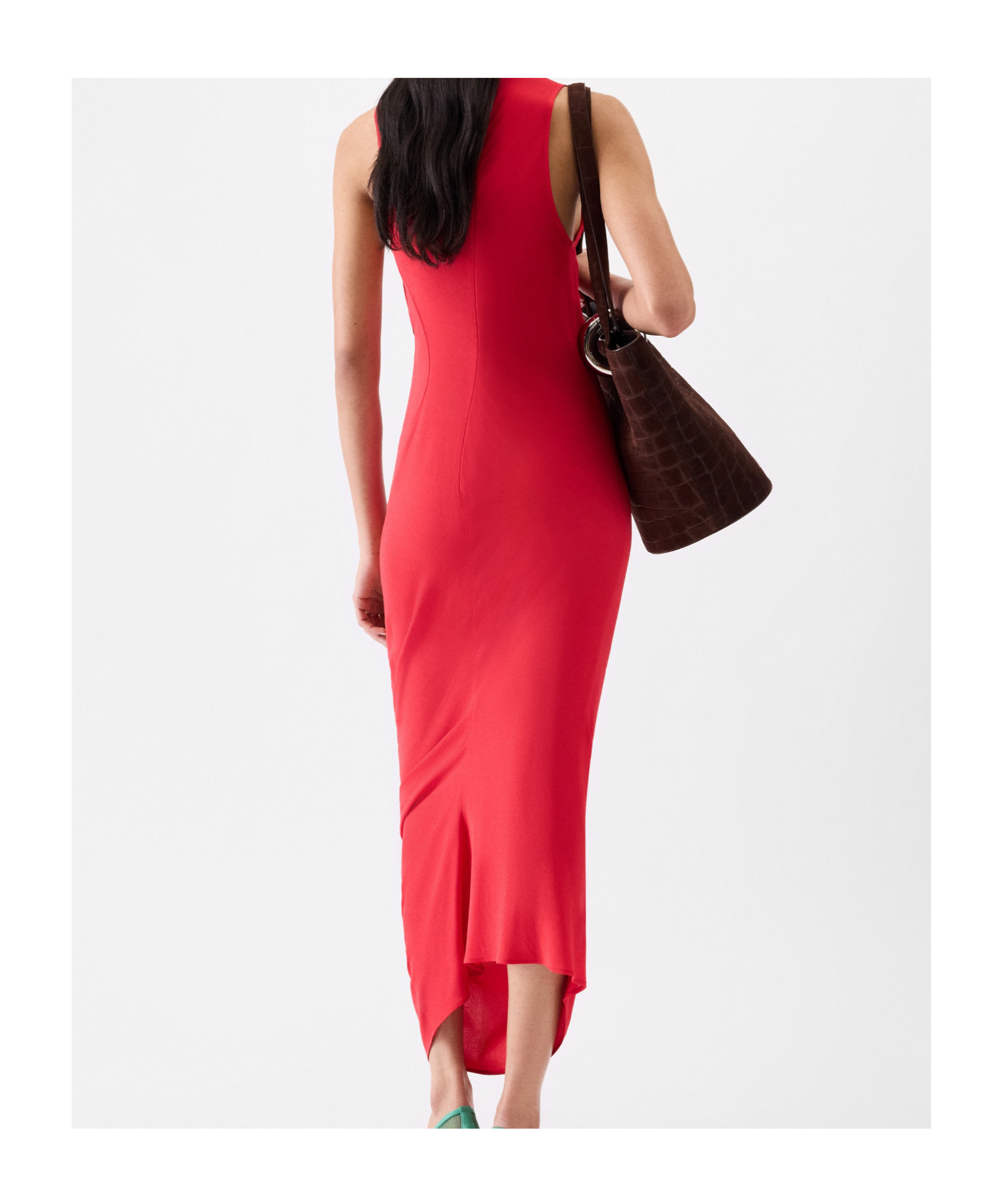 Jacquemus Womens Red The J Sleeveless Stretch-woven Maxi Dress In Red