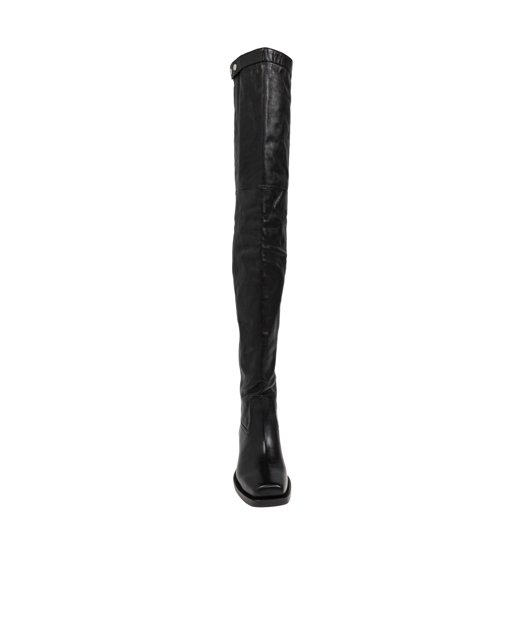 Isabel Marant 40mm Amati-gb Leather Knee High Boots In Black