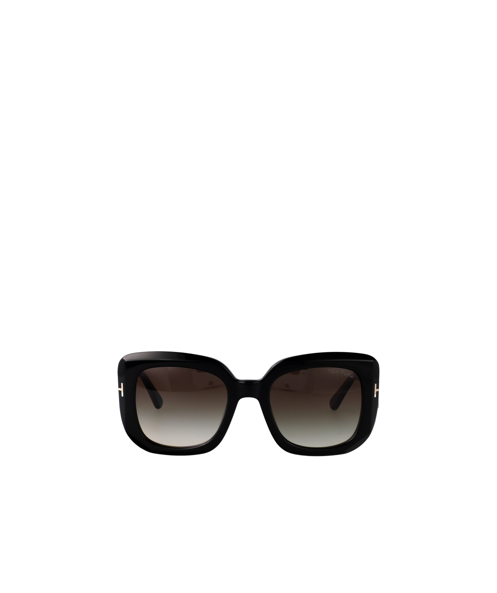 Tom Ford Geometric Frame Sunglasses In Black