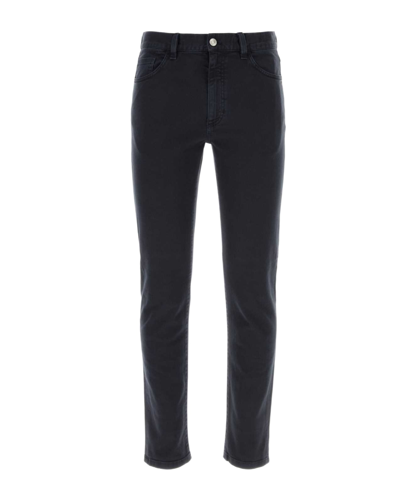 Shop Zegna Logo-patch Jeans In Black
