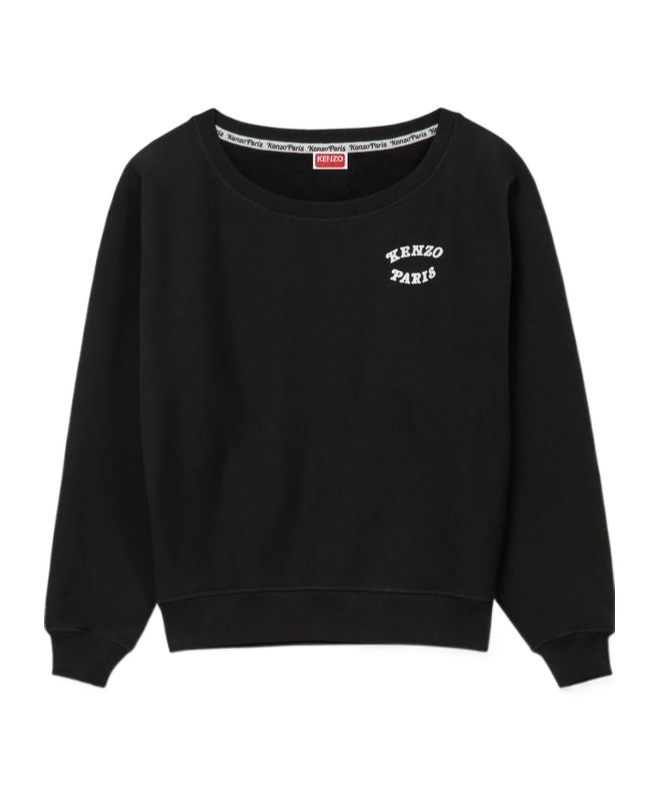 Kenzo Verdy Market Print Sweatshirt In Black