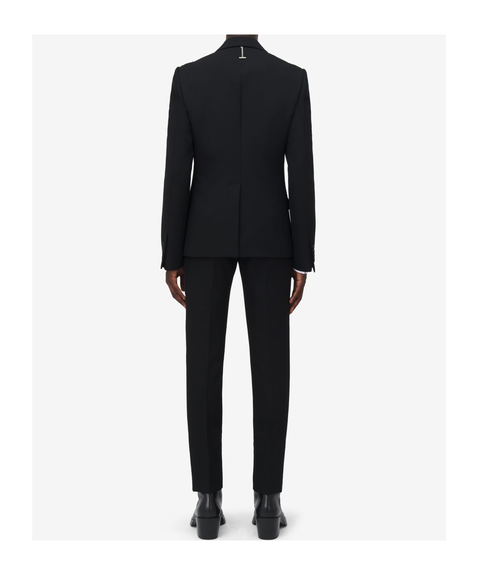 Alexander Mcqueen Single Breasted Crystal Embellished Jacket In Black