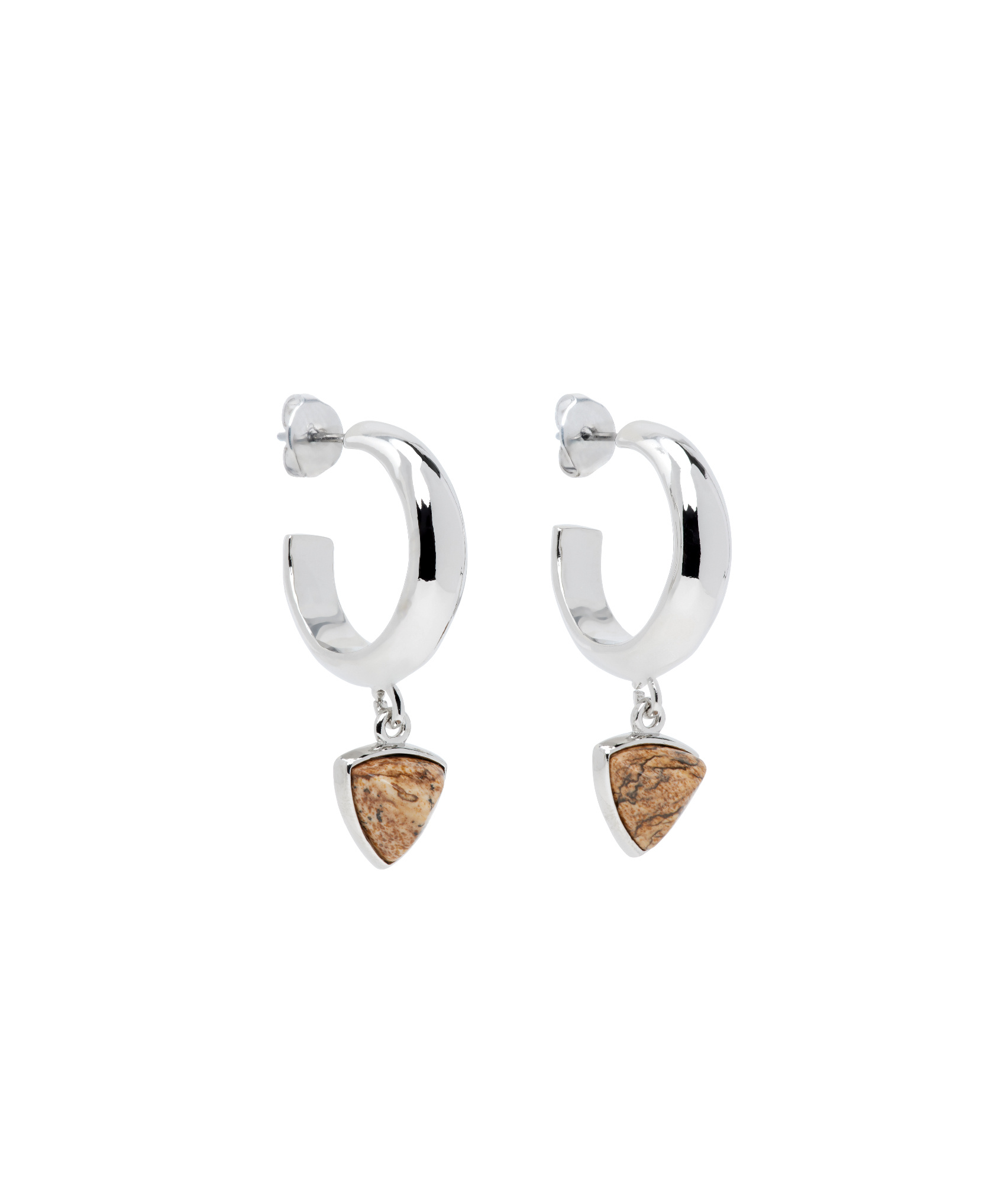 Isabel Marant Silver Cheerful Earrings In Gray