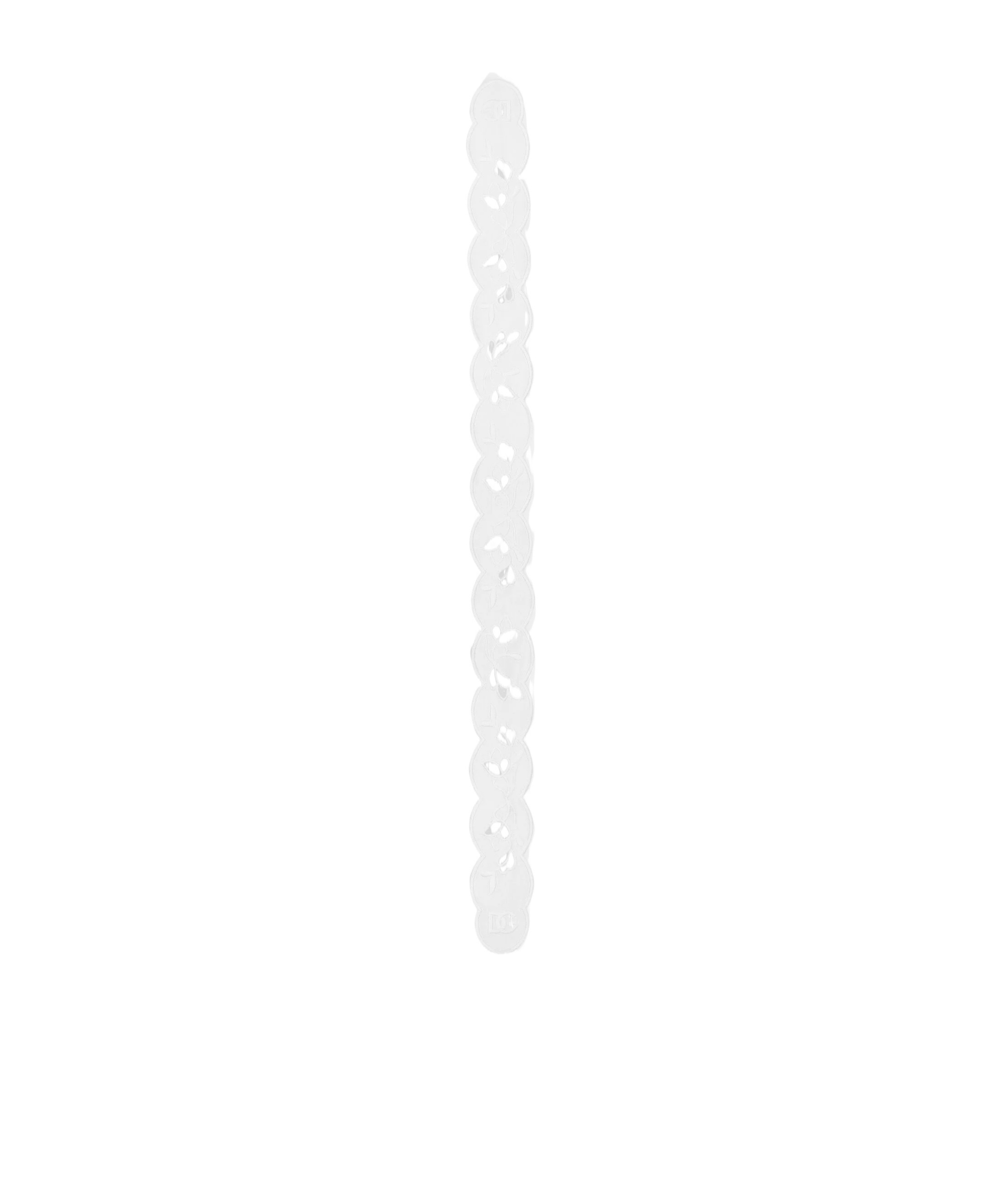 Dolce & Gabbana Broderie Anglaise Cotton Headscarf In White