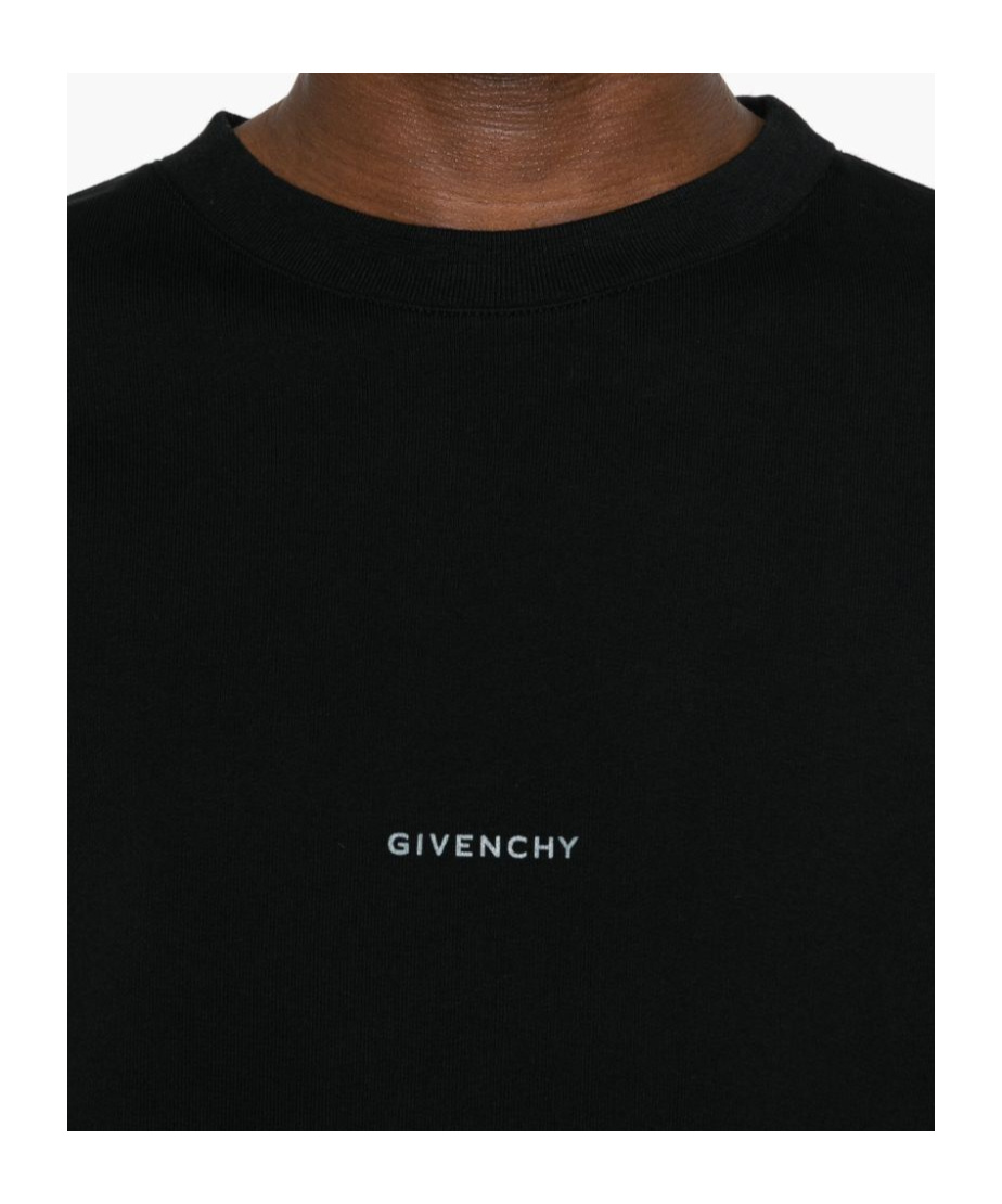 Givenchy Men's Classic Logo Sweatshirt With Cross Back In Black
