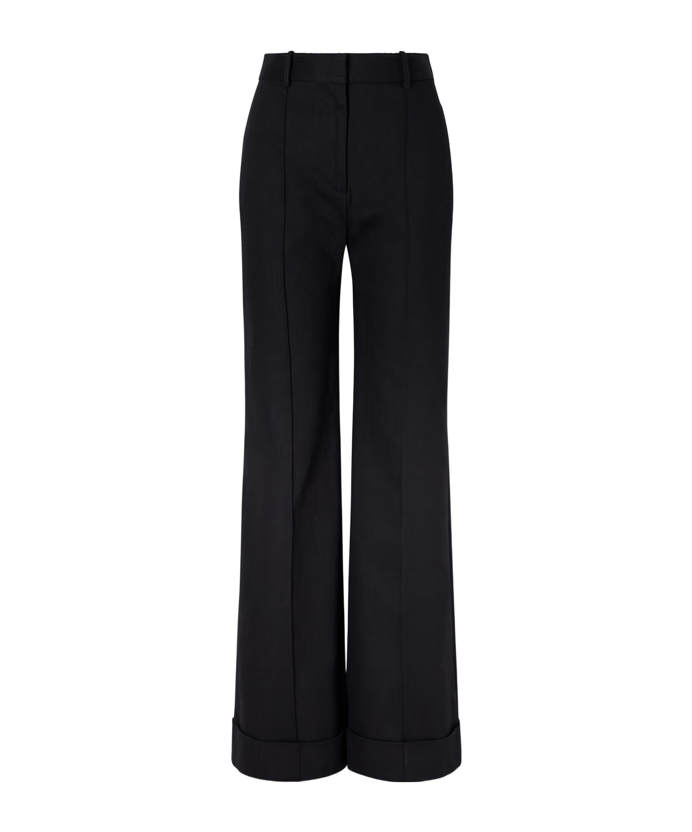 Adam Lippes Deeda High-rise Flared Jeans In Black