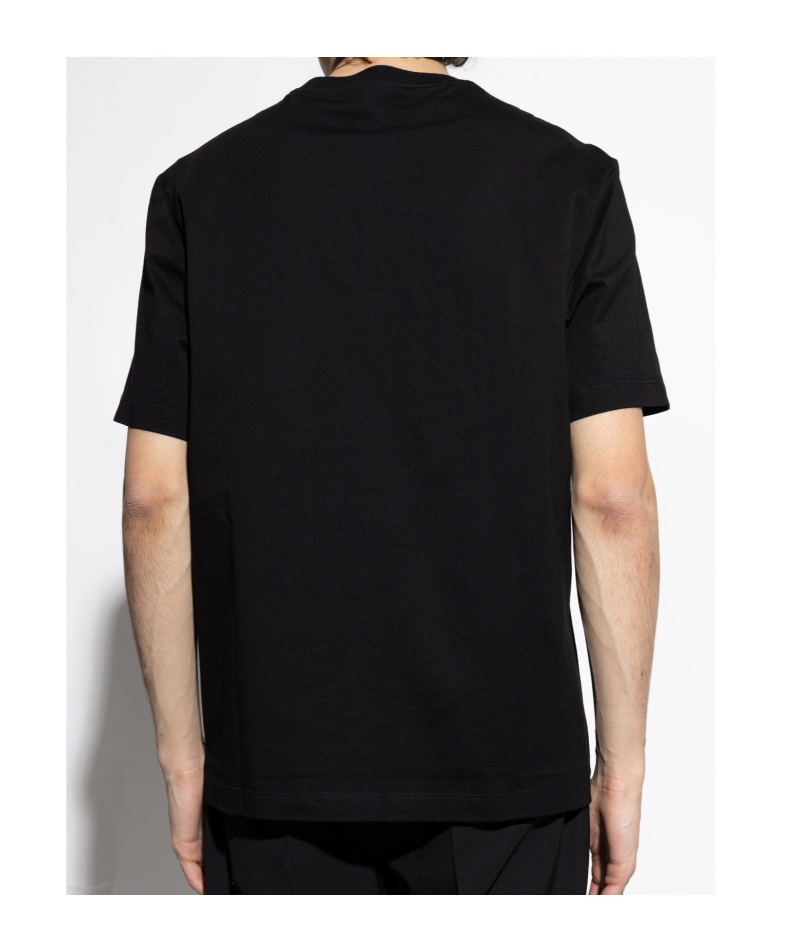 Versace Logo-print T-shirt In Black