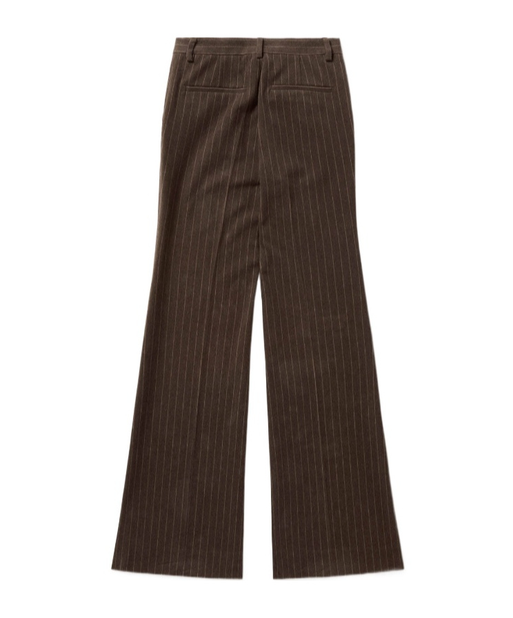 1989 Studio Flared Pinstripe Pattern Pants Striped In Brown