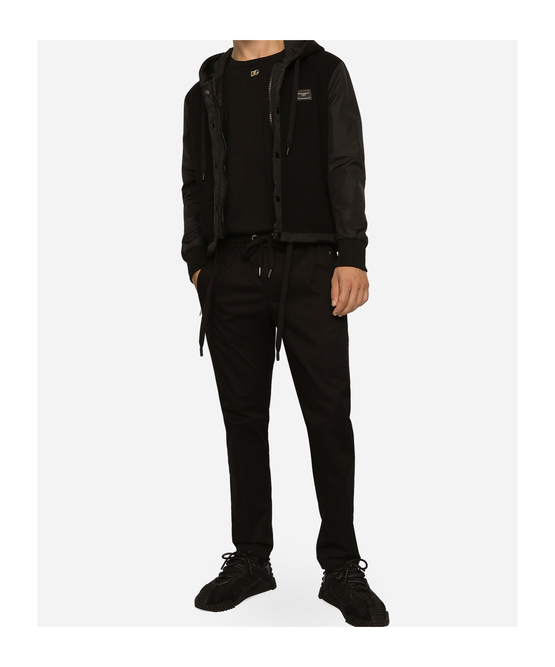 Dolce & Gabbana Stretch Cotton Jogging Pants With Tag In Black