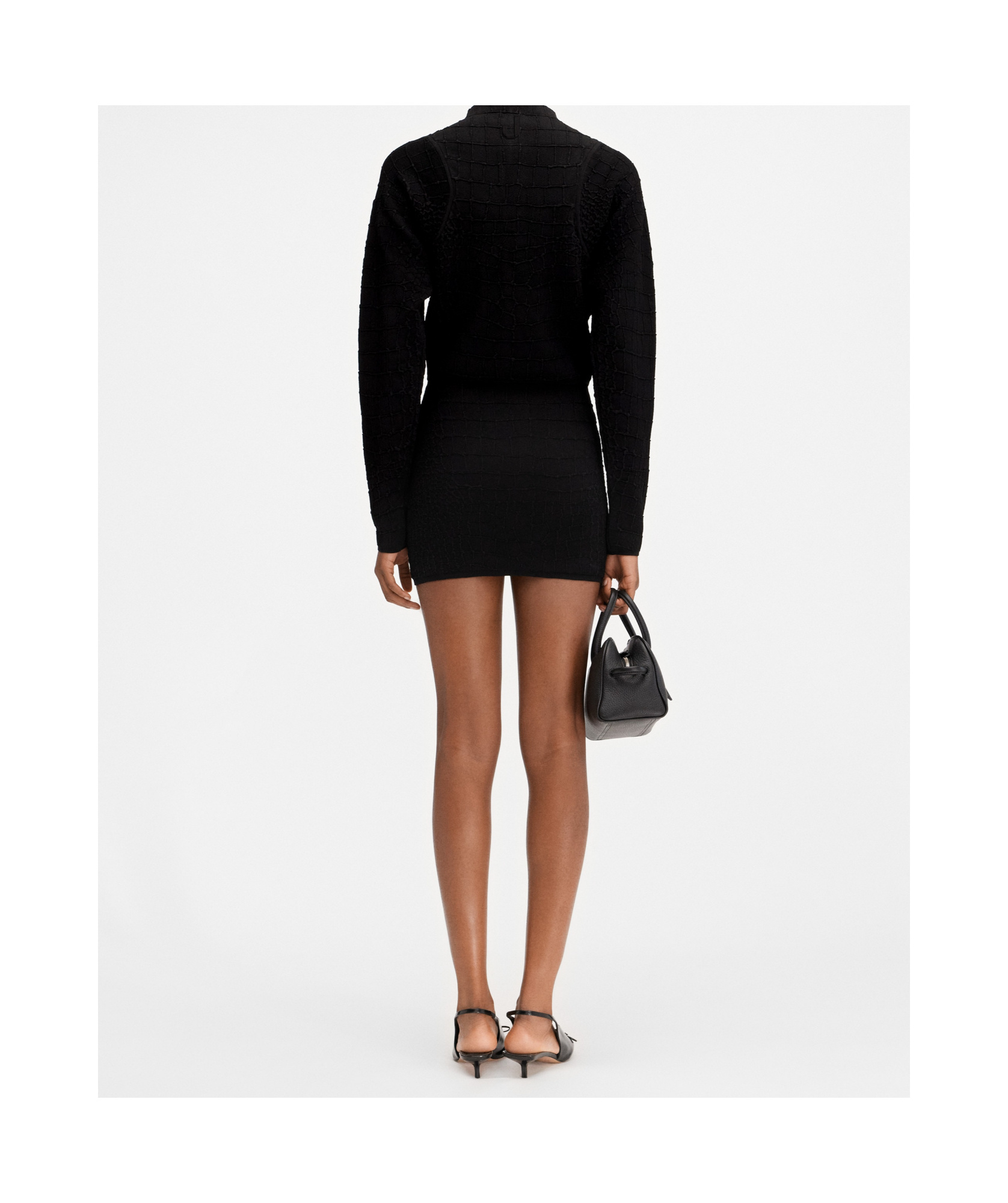 Jacquemus Long Sleeve Cardigan In Black