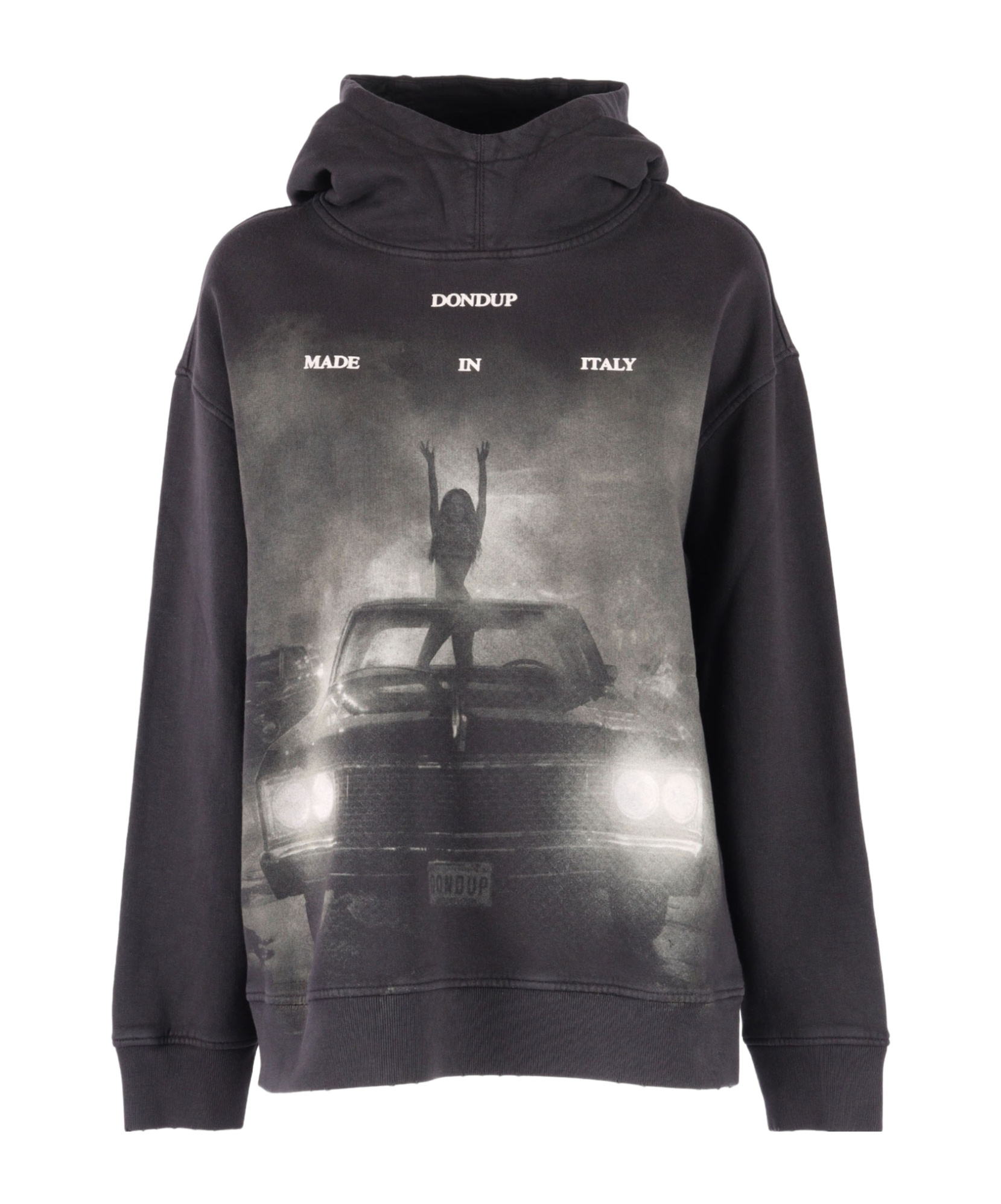 Dondup Printed Sweatshirt In Black