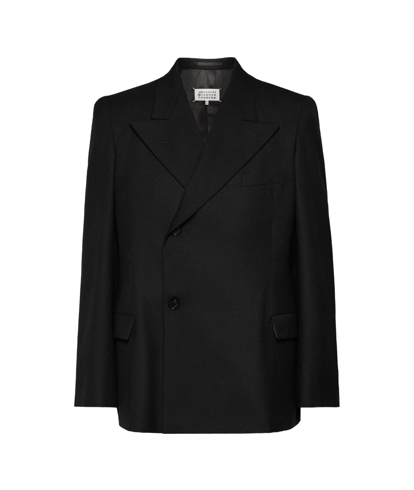 Maison Margiela Single-breasted Wool Blazer In Black