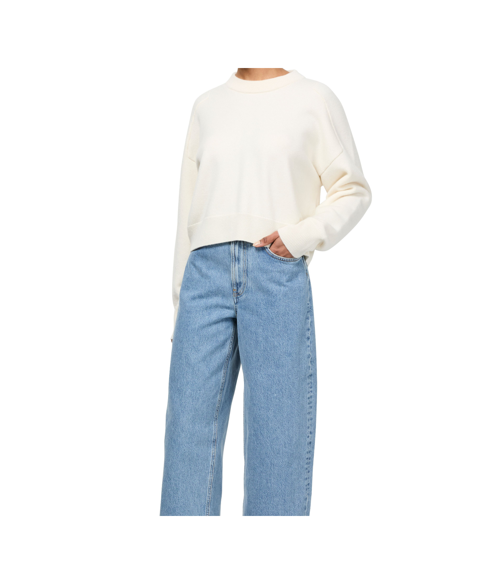 LOULOU STUDIO LONG SLEEVE SWEATER