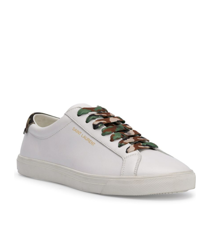 Saint Laurent Andy Low-cut Casual Sneakers In White