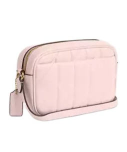 Coach Quilted Shoulder Bag In Pink