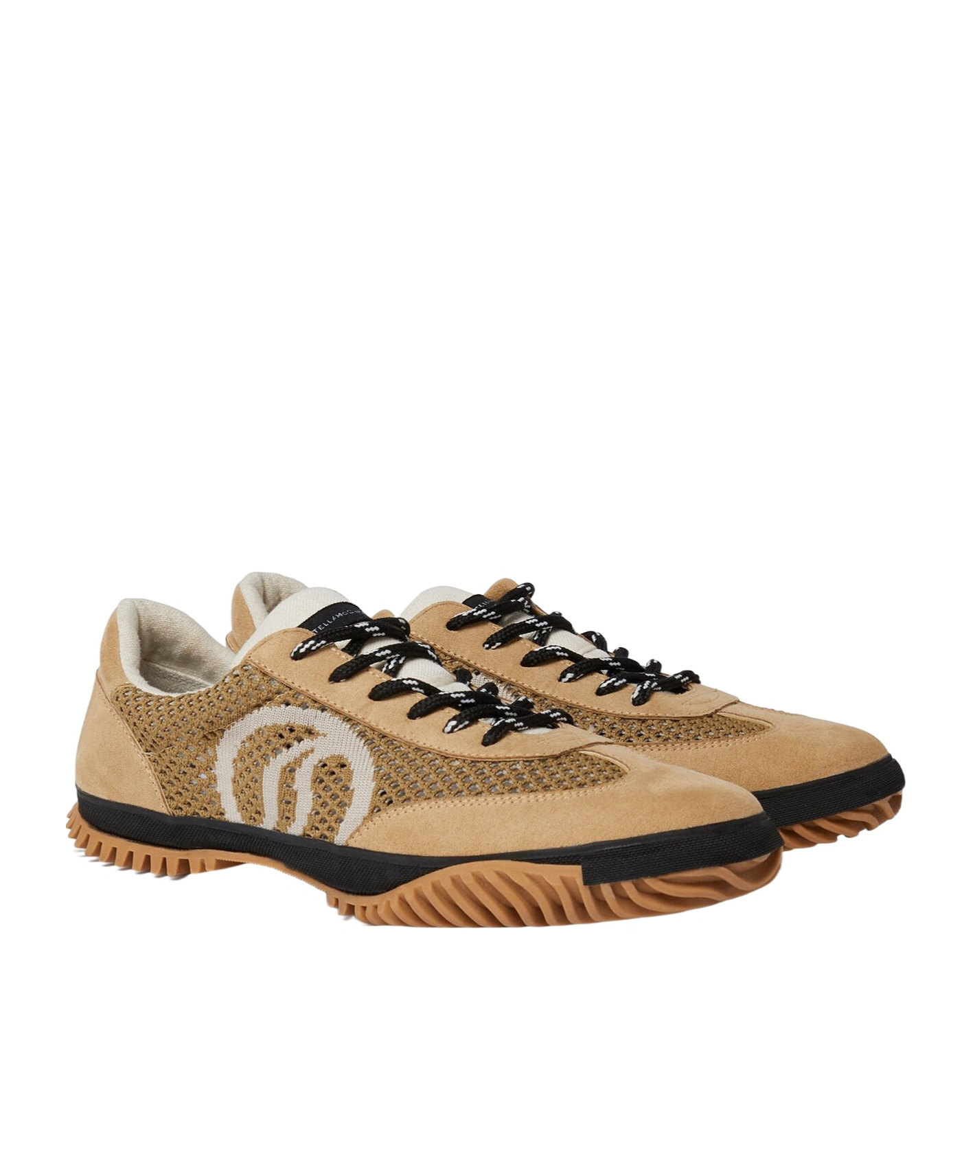 Stella Mccartney S-wave Sport Mesh Panelled Sneakers In Nude
