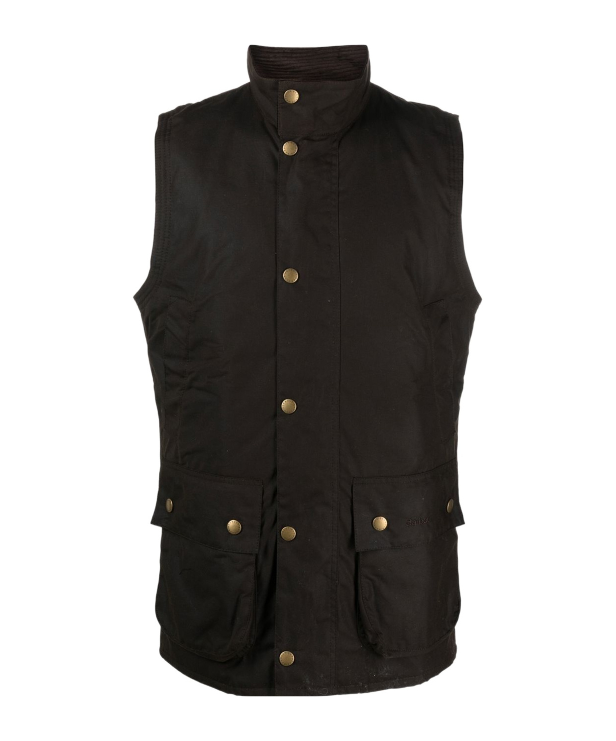 Barbour Zipper Vest In Black